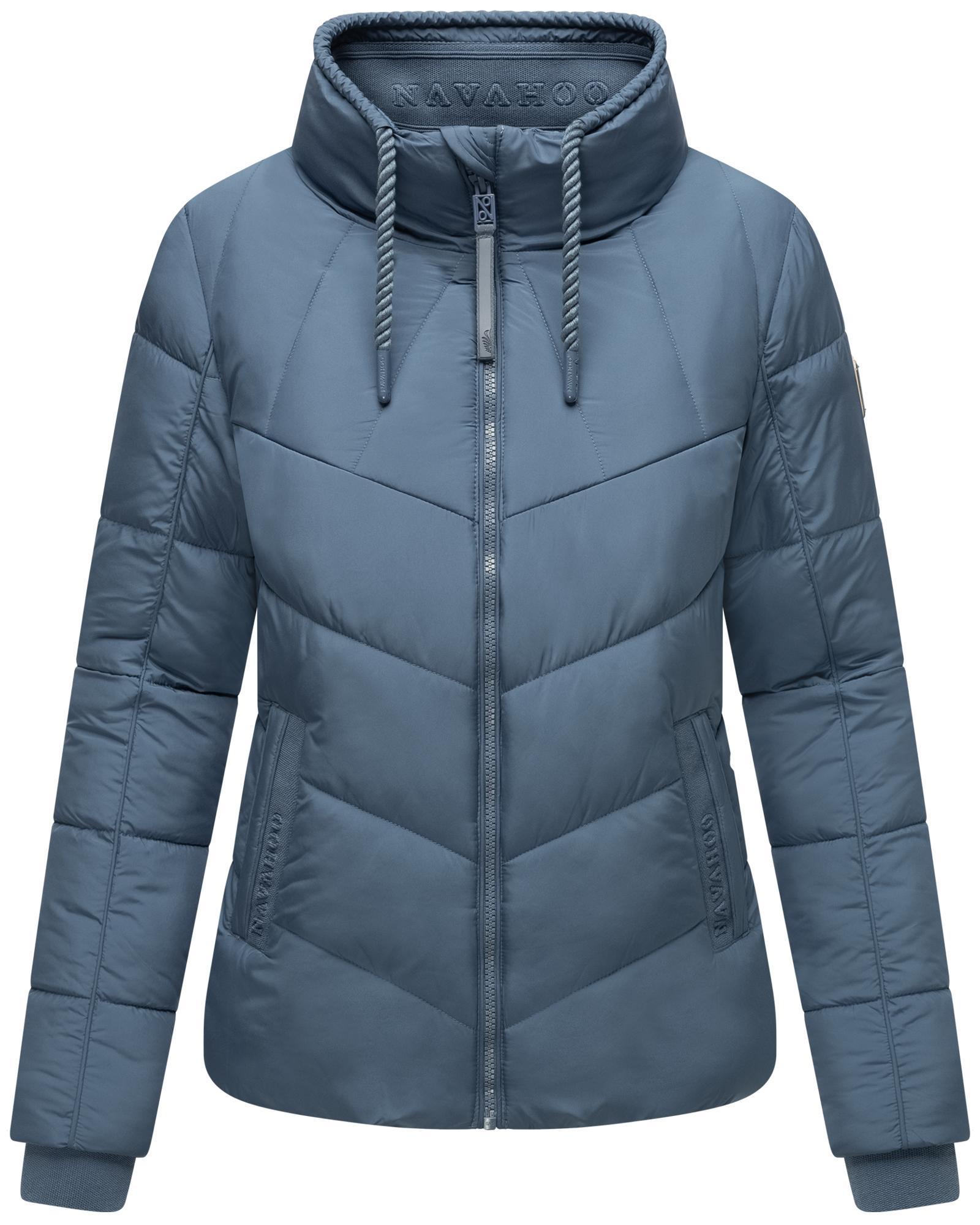 Navahoo Steppjacke "Liebesfee 14" ohne Kapuze gesteppte Damenjacke mit wattiertem Stehkragen