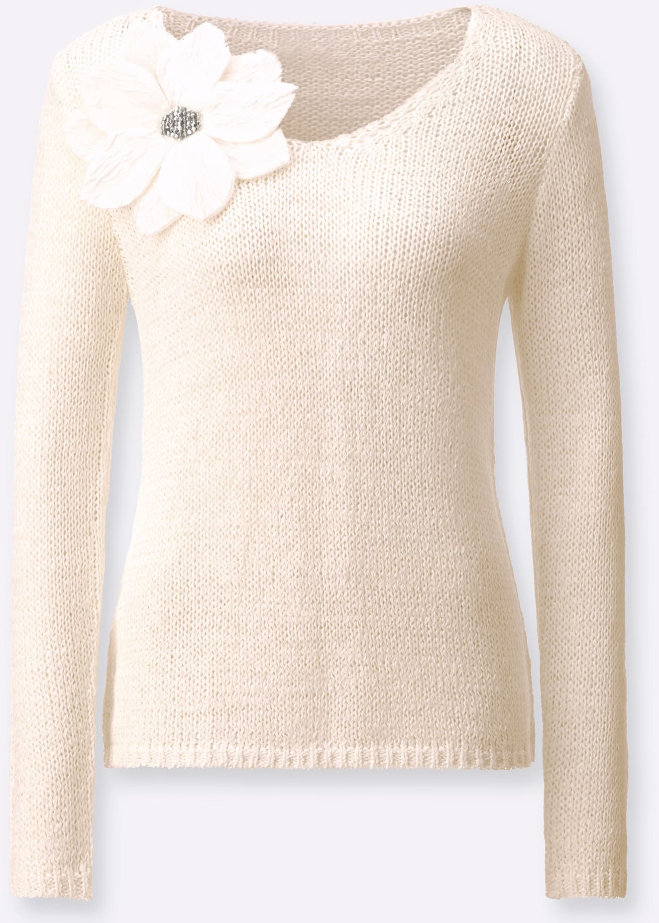 Creation L Pull Tricot Femme Écru Taille 38 2