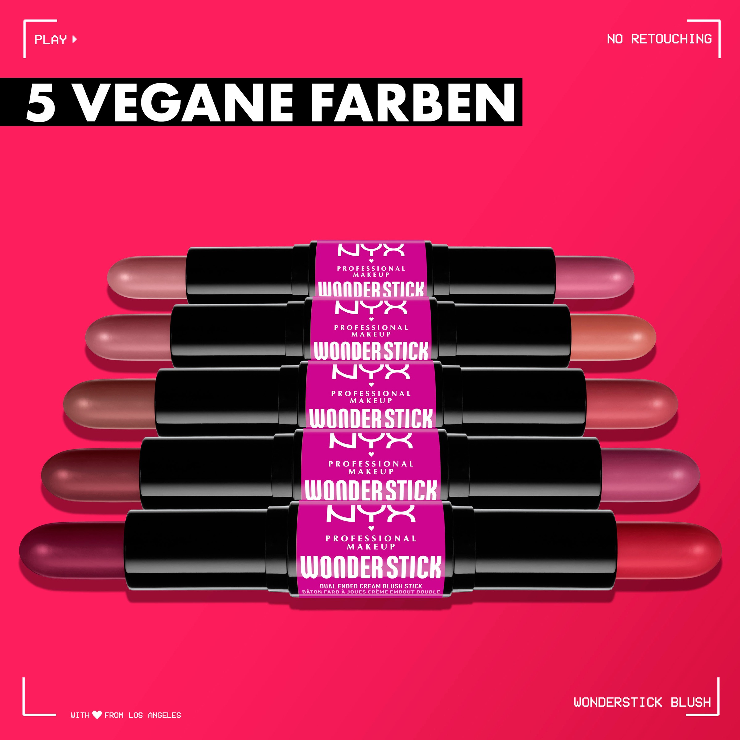 NYX Highlighter »NYX Professional Makeup Wonder Stick Blush«, mit einfacher Mischbarkeit
