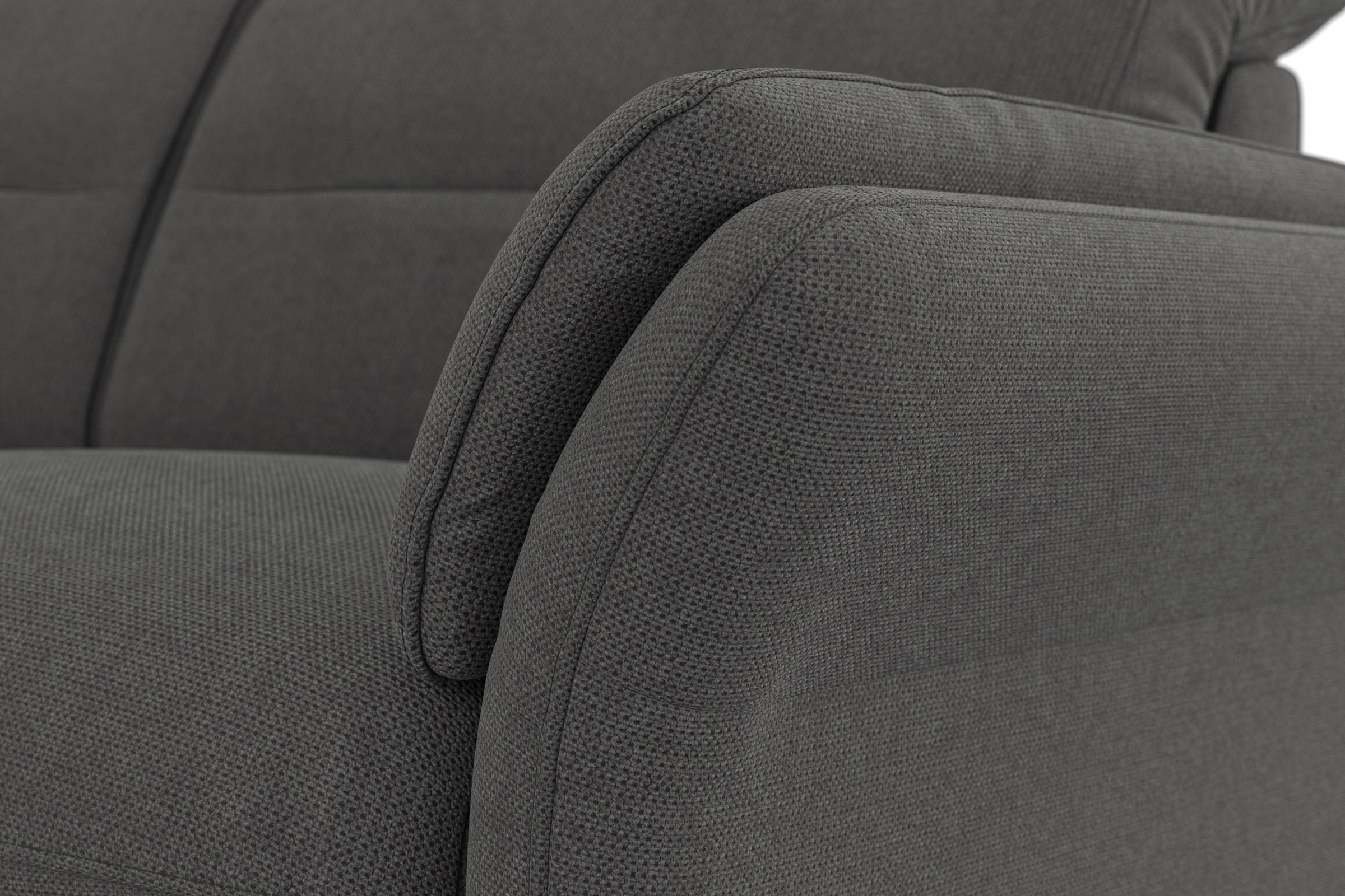 sit&more Ecksofa »Grenoble L-Form mit Federkern«, wahlweise mit Bettfunktion, Bettkasten, Arm- und Kopfteilverstellung