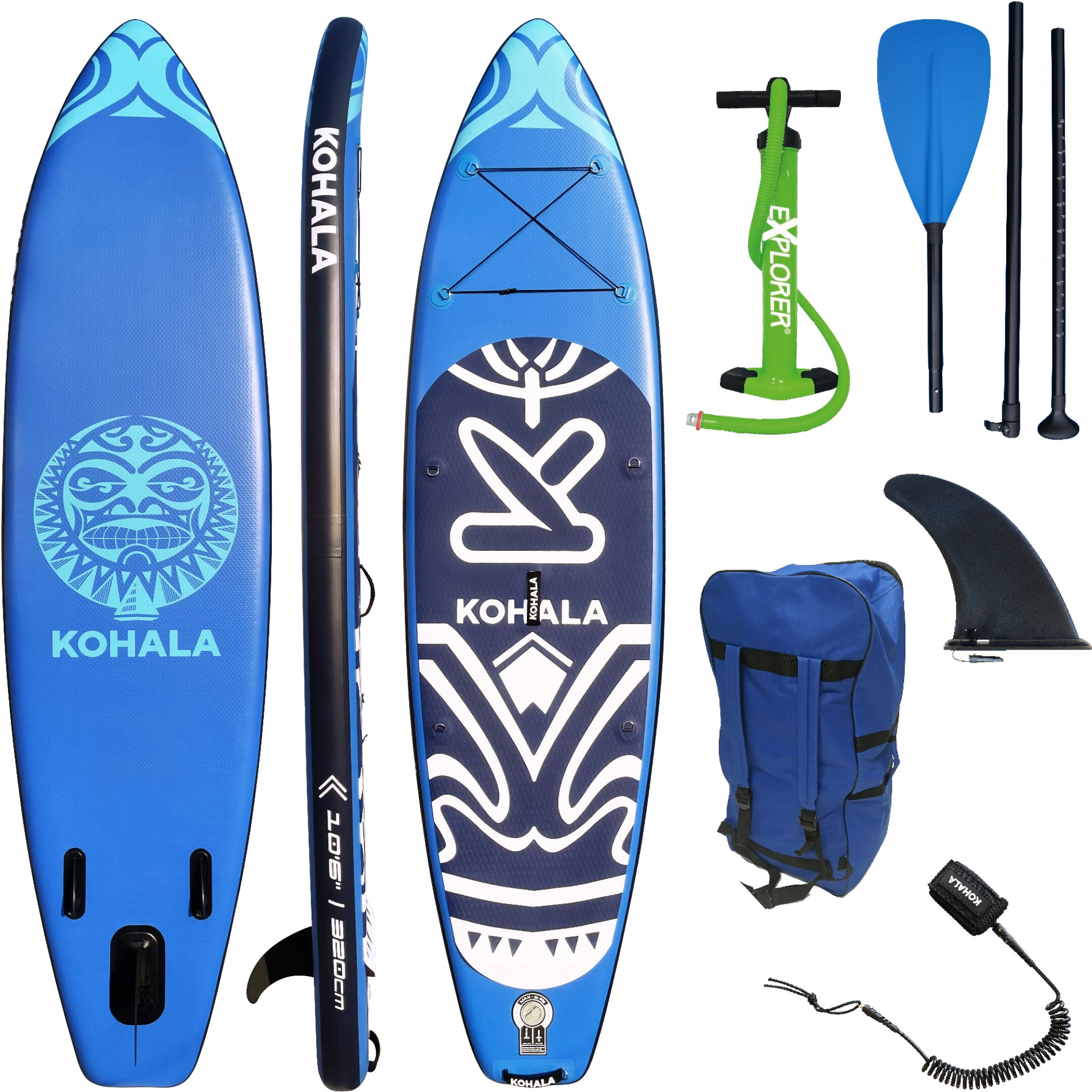 KOHALA Inflatable SUP-Board »Kohala«, (6 tlg.)