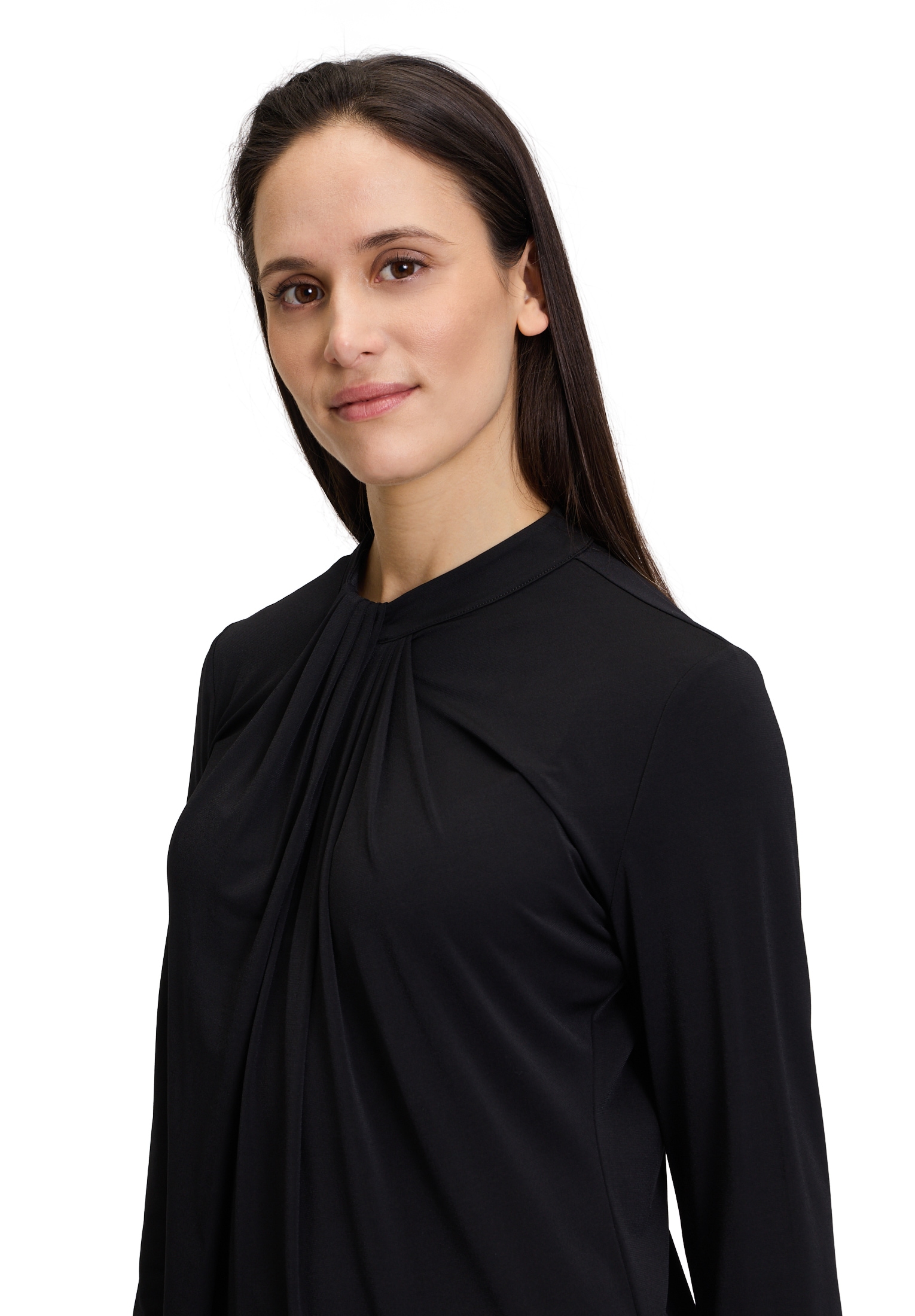 Betty&Co Jerseykleid »Betty & Co Damen Jerseykleid langarm«, Falten
