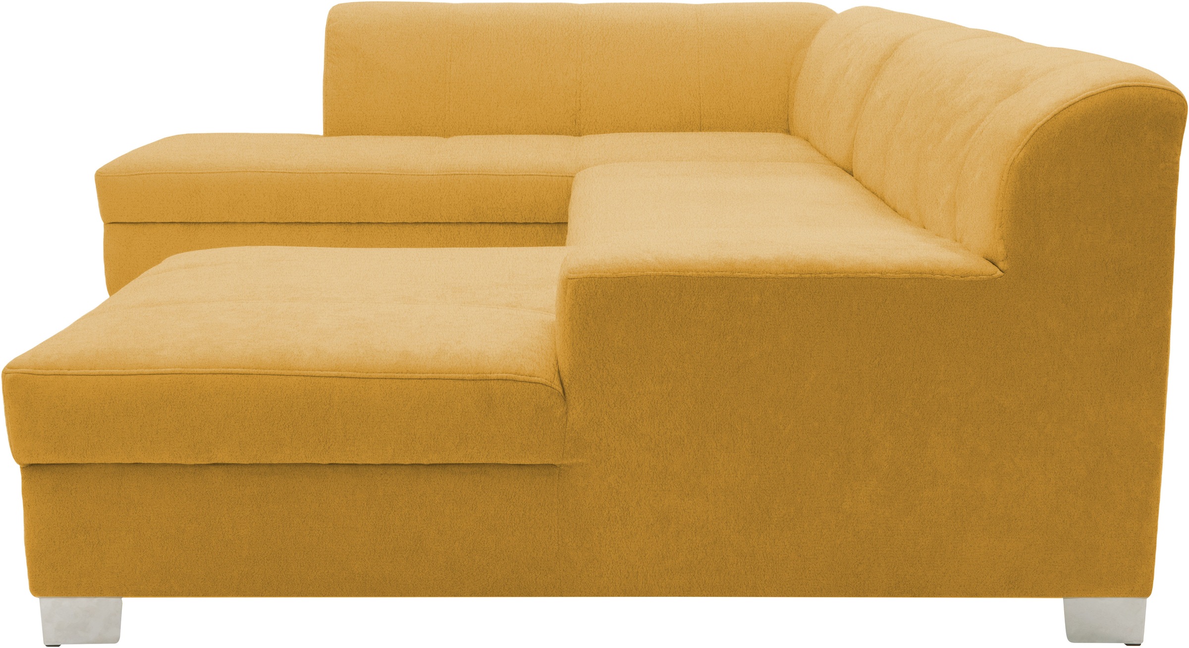 OTTO home Wohnlandschaft »Lolland BxT: 296x195 cm, modern, mit Steppungen, mittel-fester Sitz« U-Form, aus pflegeleichtem, weichem Luxus-Microfaser