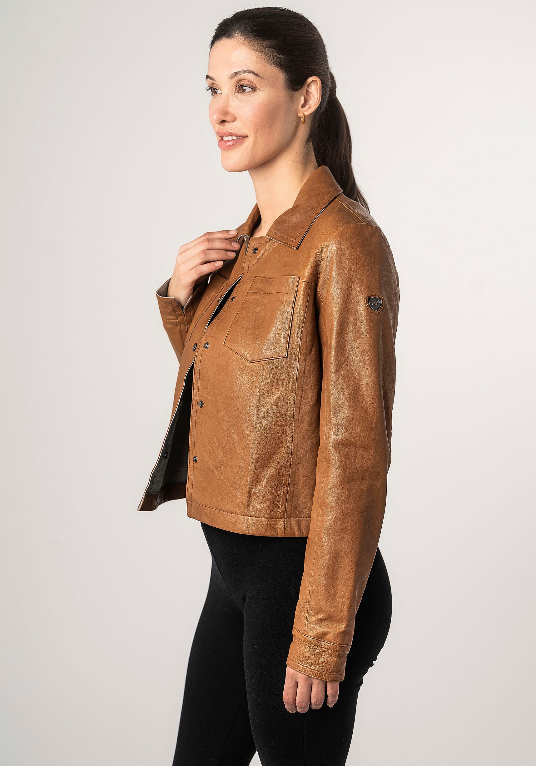 Mauritius Lederjacke »MWLefei«, mit Brusttaschen