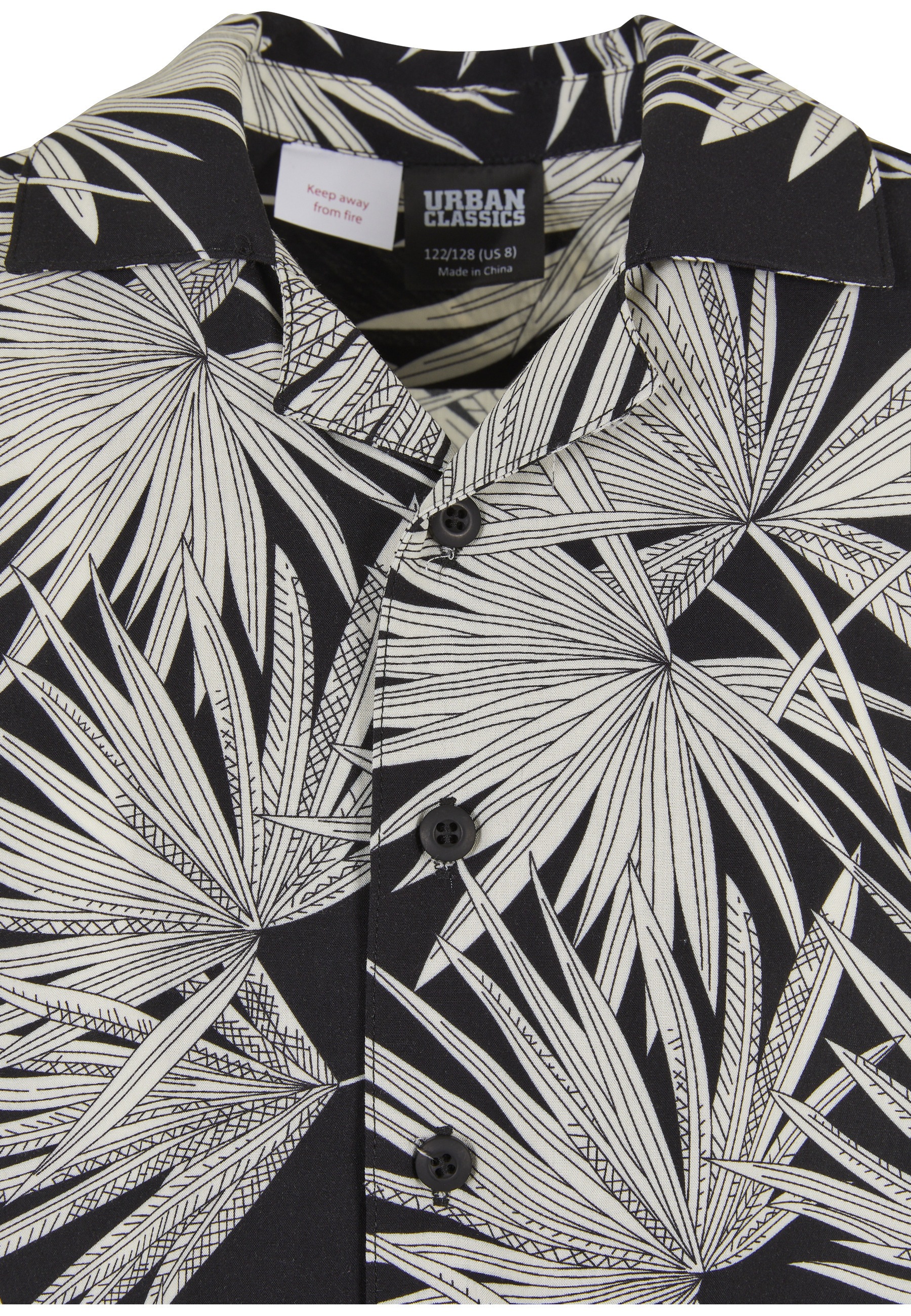 URBAN CLASSICS Kurzarmshirt »Urban Classics Herren Frond Resort Shirt« 1 Stk.