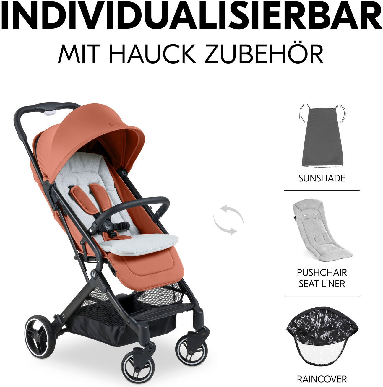 Hauck Kinder-Buggy »Travel N Care Plus, cork«, 22 kg