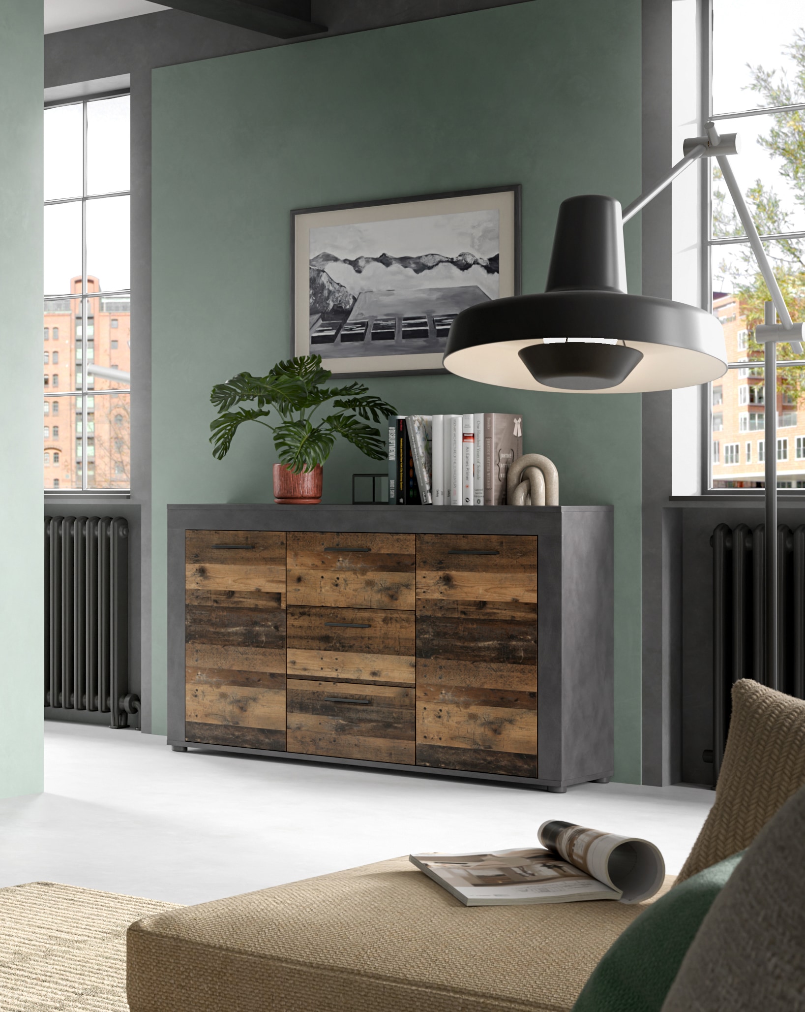 INOSIGN Sideboard "Aosta, Breite 125 cm, in verschiedenen Farbausführungen" günstig online kaufen