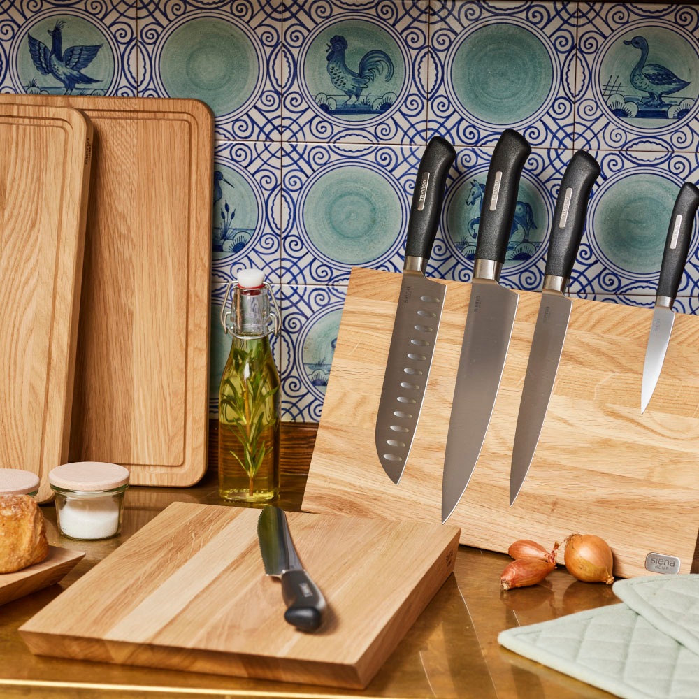 Siena Home Santokumesser »TREVISO«, (1 tlg.), asiatischer Klassiker für Gemüse und Fleisch, 18 cm