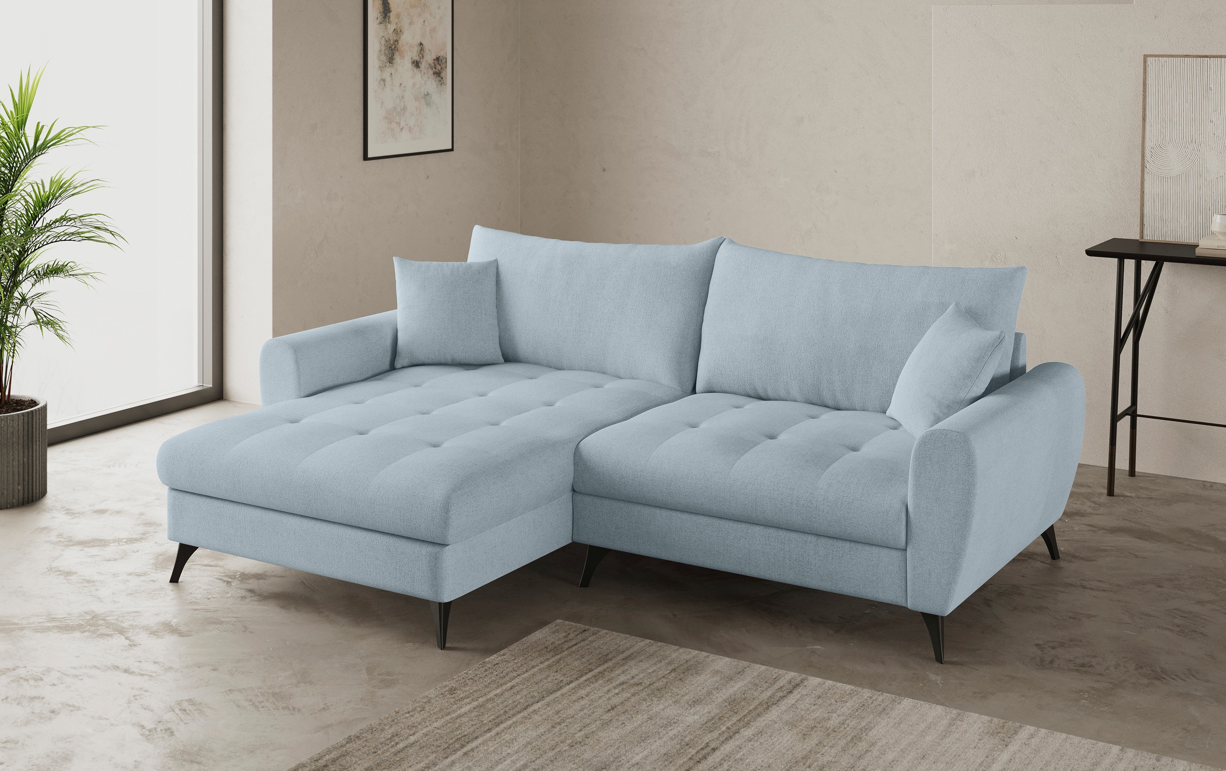 Mr. Couch Ecksofa "Blackburn II, L-Form", Mit Kaltschaumpolsterung bis 140 günstig online kaufen