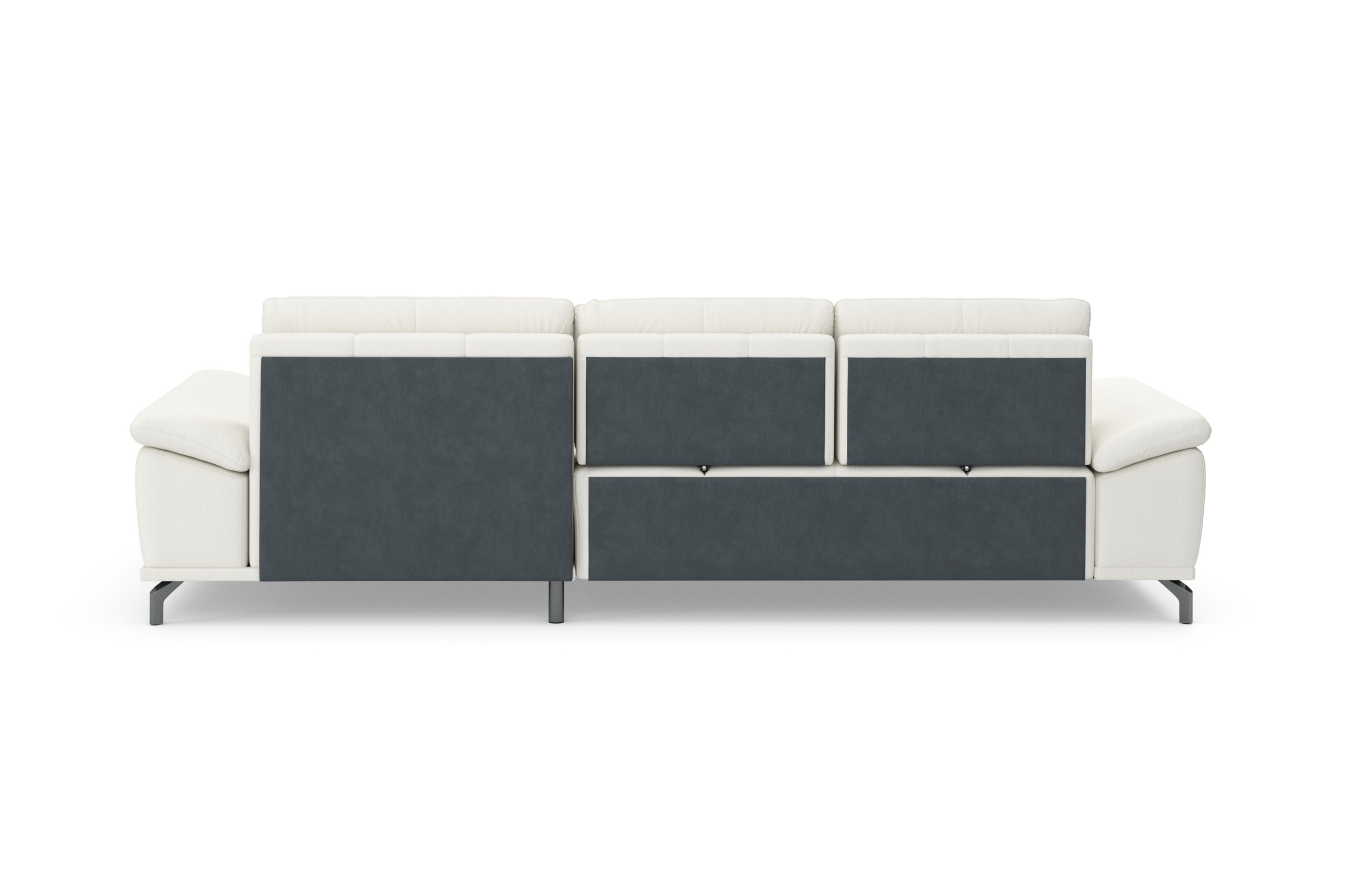 Places of Style Ecksofa Costello, mit Sitztiefenverstellung und Armlehnfunktion, incl. 3 Nierenkissen