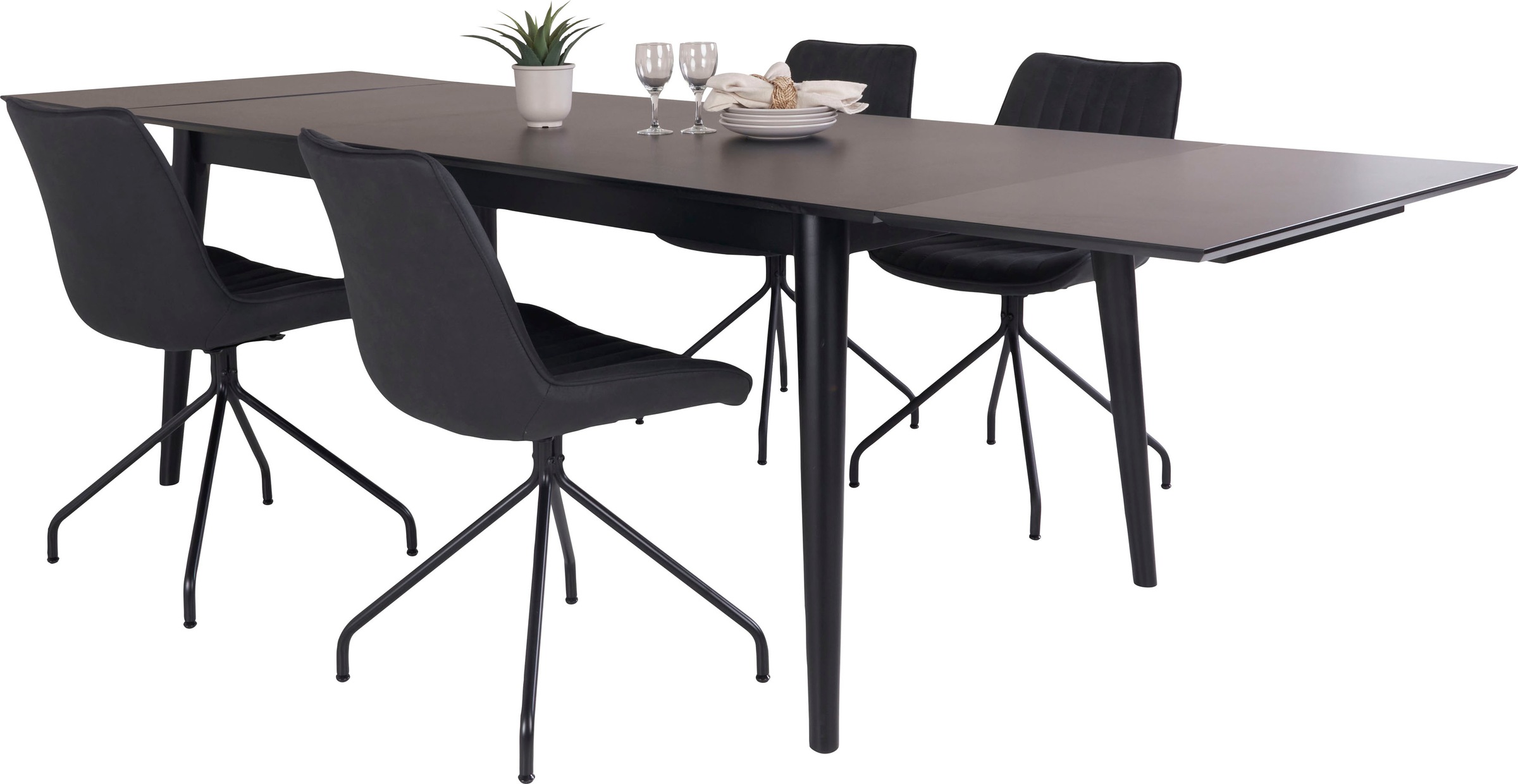 Homexperts Essgruppe »Odense«, (Set, 5 tlg.), mit ausziehbarem Tisch