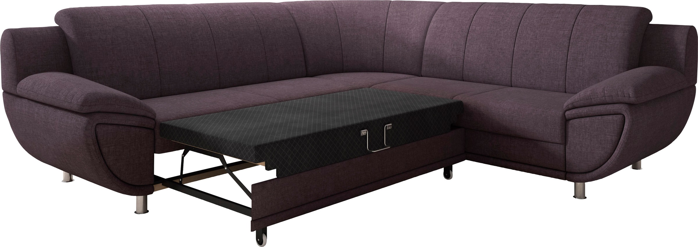 TRENDMANUFAKTUR Ecksofa »Rondo II, L-Form«, wahlweise mit Federkern, wahlweise mit Bettfunktion