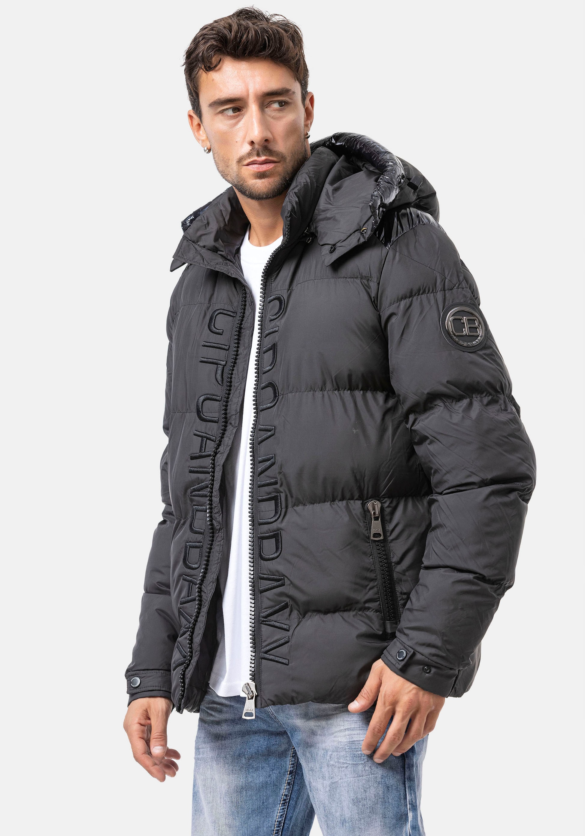 Cipo & Baxx Steppjacke mit Kapuze