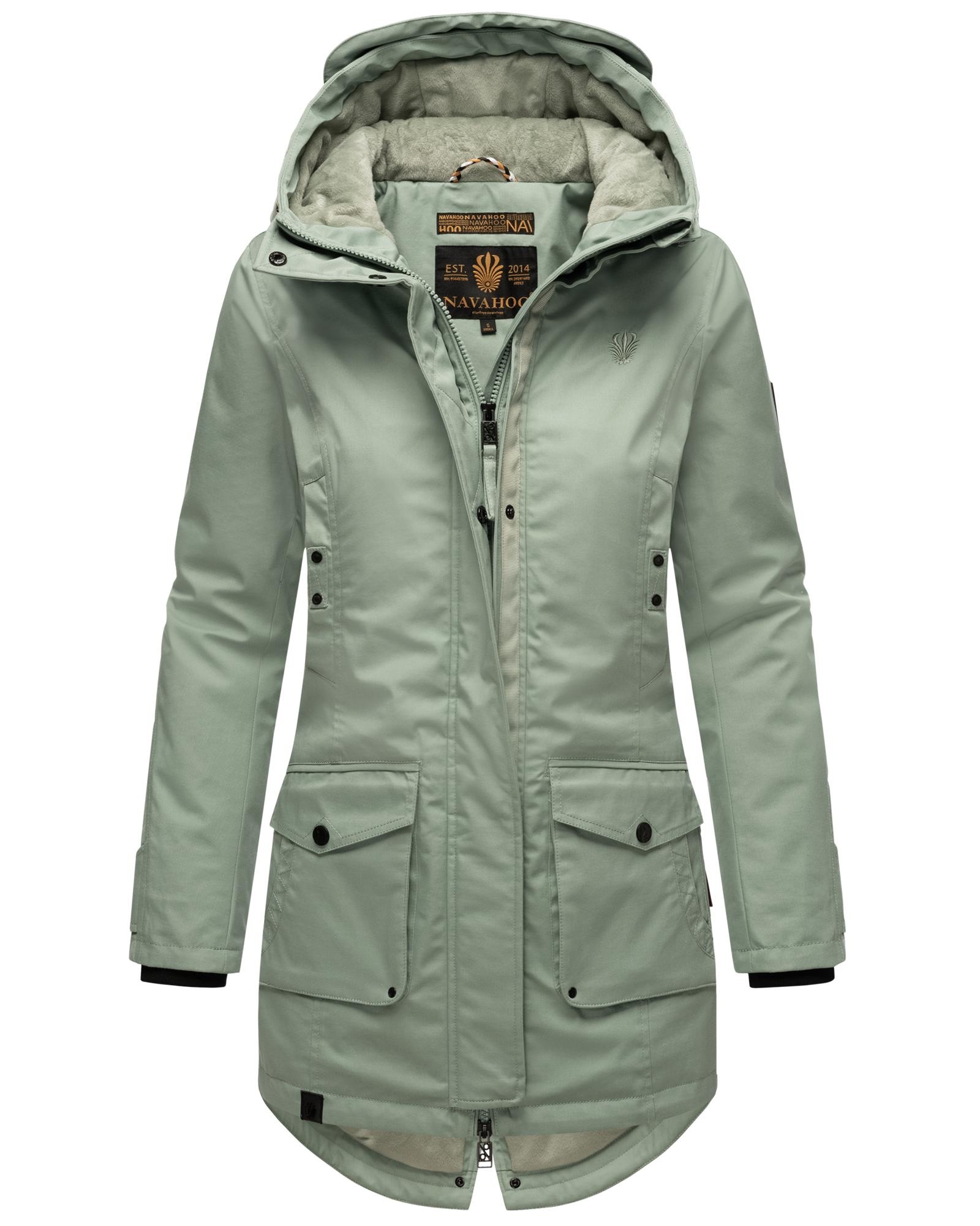 Navahoo Parka »Brinjaa«, mit Kapuze, Modischer Winter Kurzmantel mit zahlreichen Taschen
