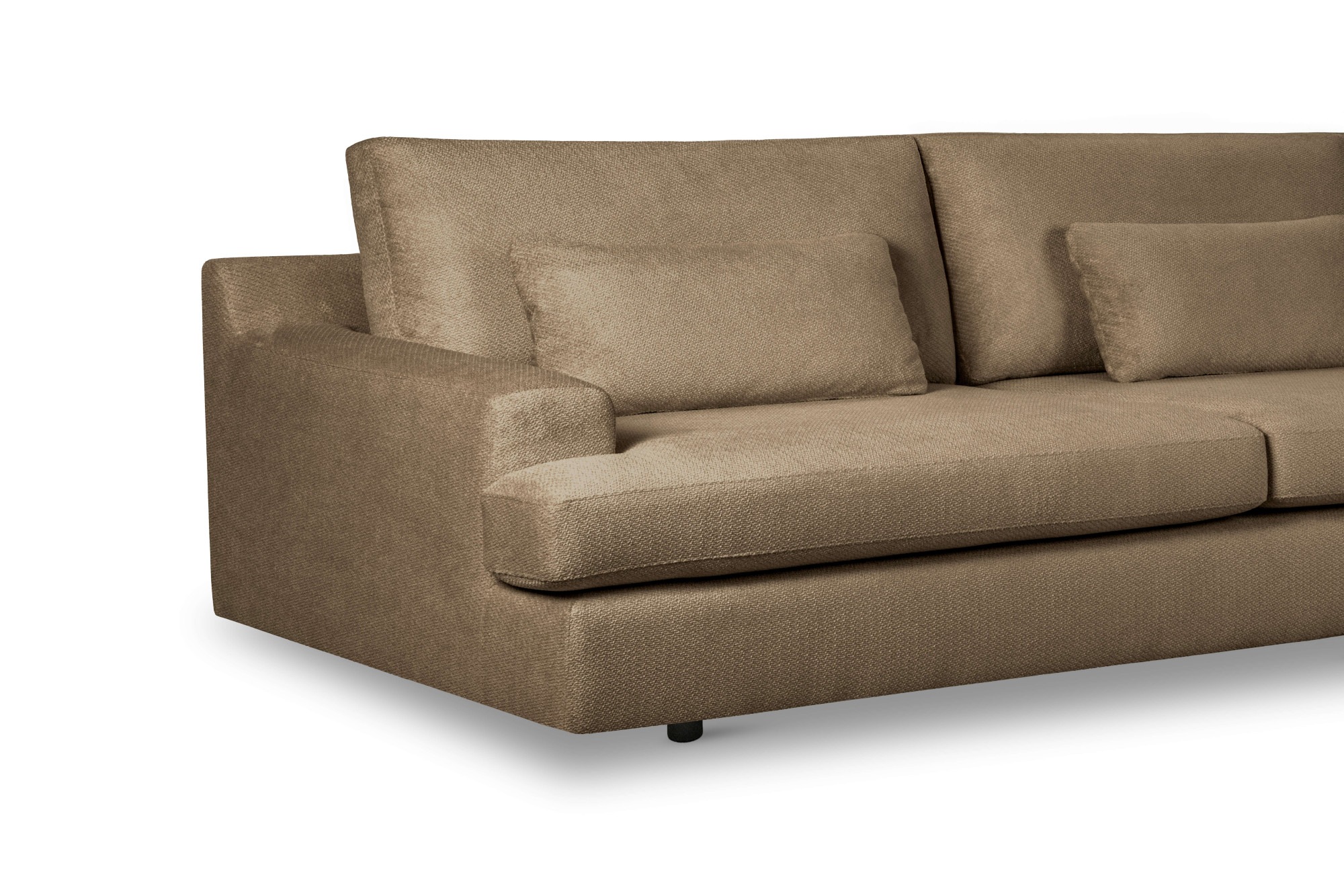 Home affaire Big-Sofa »Evelle 3 Sitzer Maxi«, 237 cm, tiefe Sitzfläche, Lounge-Sitzkomfort, Struktur, Breitcord