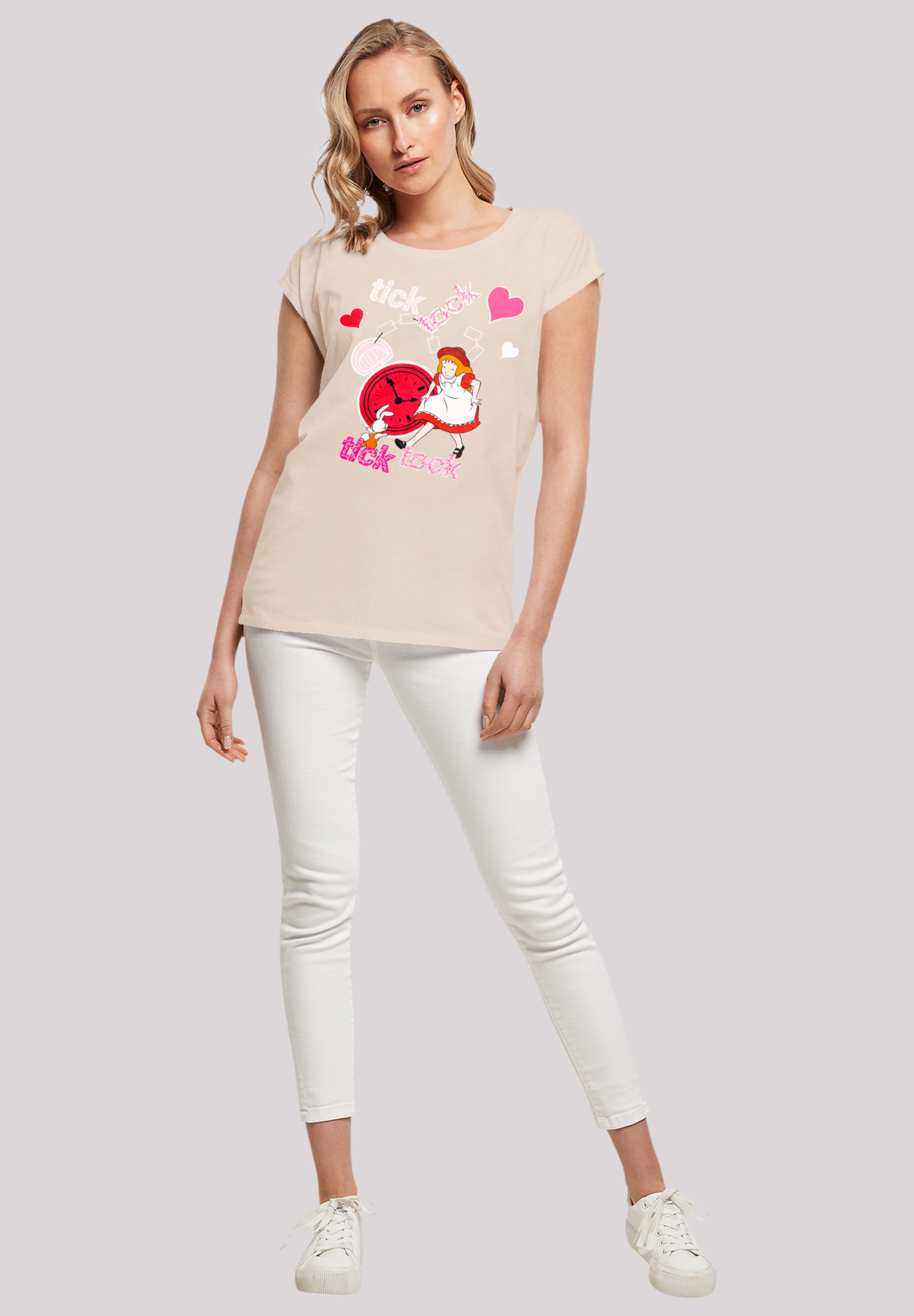 F4NT4STIC T-Shirt »Alice im Wunderland Tick Tock« Retro, Heroes of Childhood, TV Serie