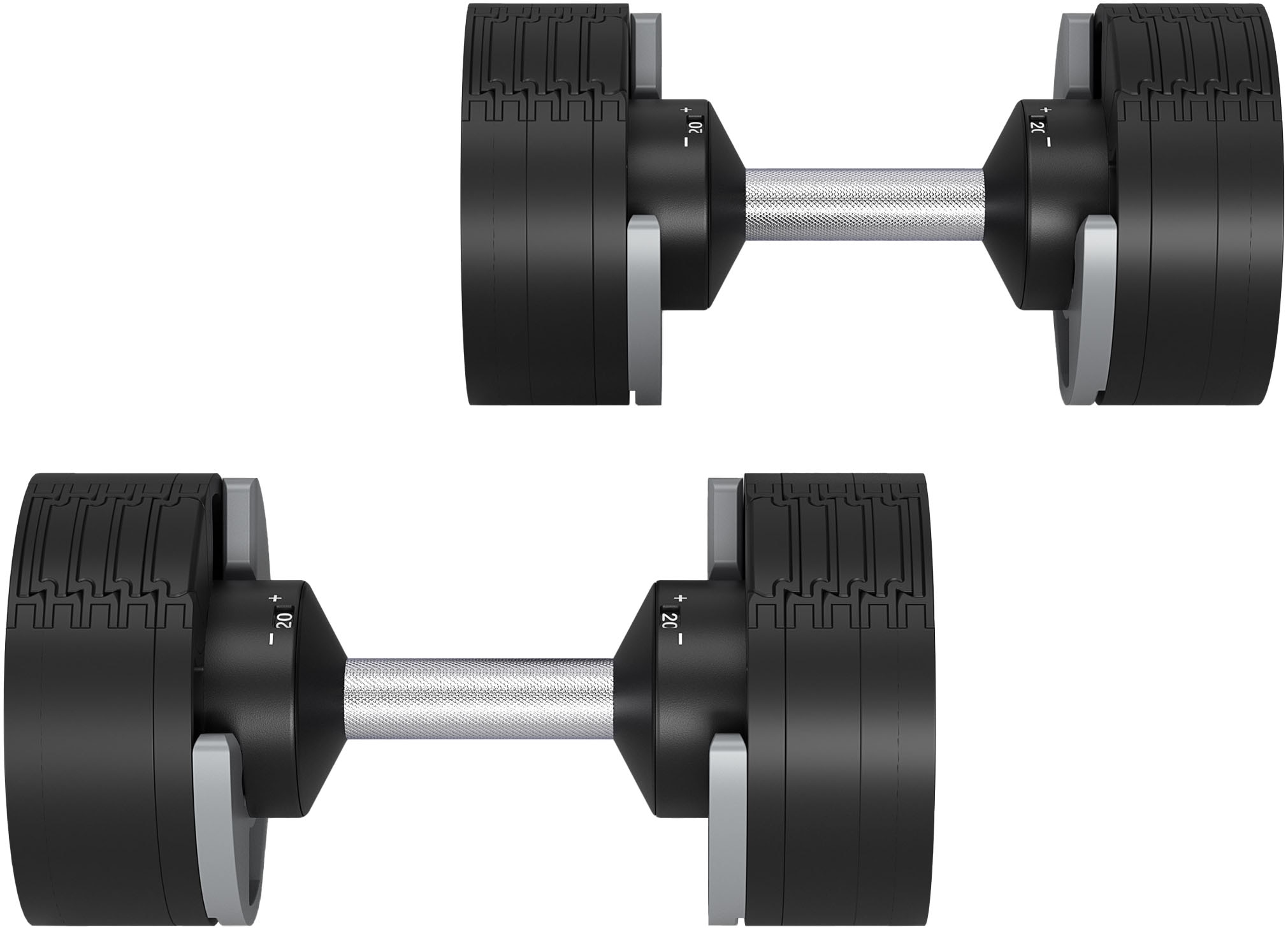 Horizon Fitness Dumbbell "verstellbare Hanteln" 40 kg Set, 2 verstellbare Hanteln, 24 Stk. tlg.