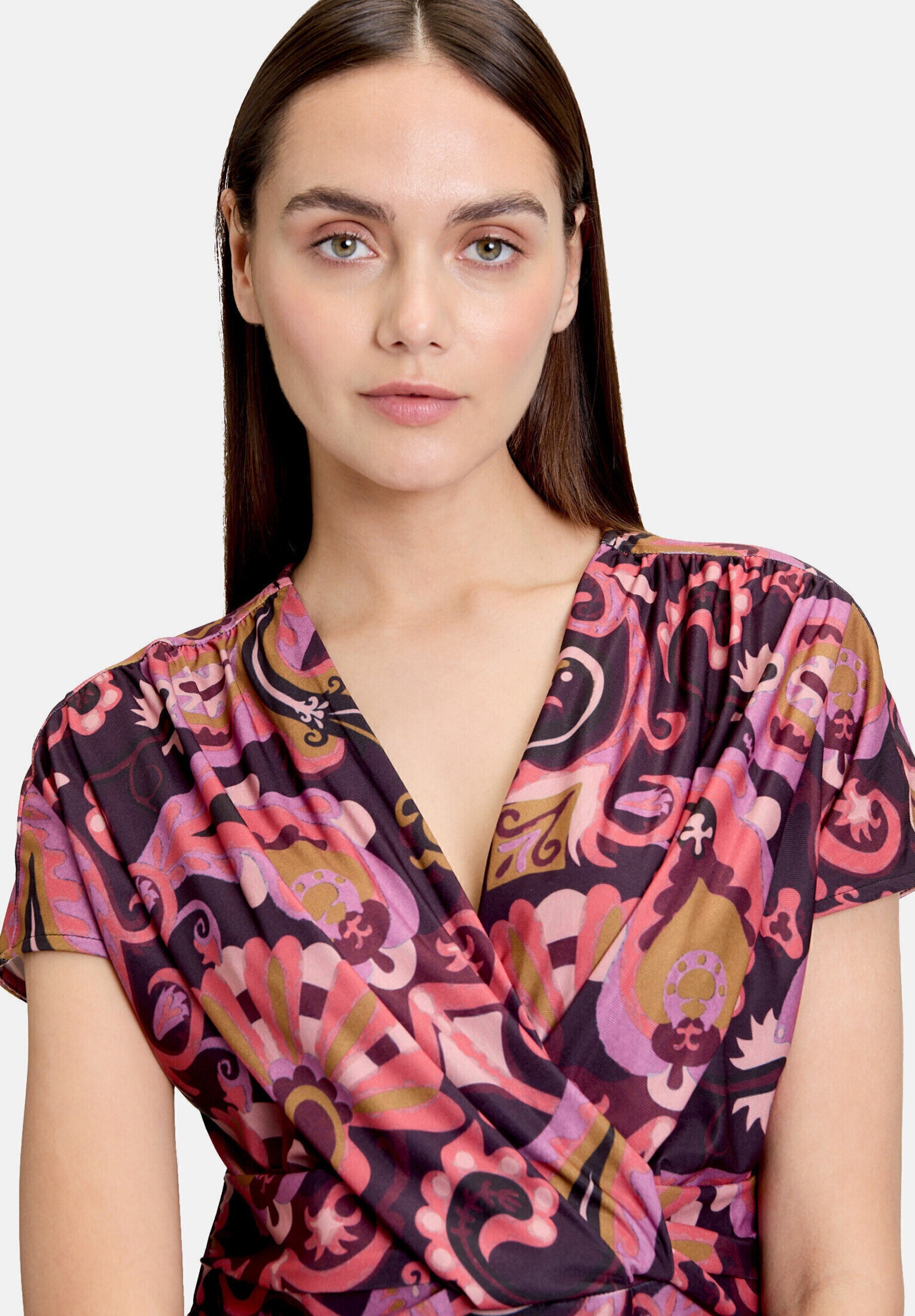 Cartoon Jerseykleid »Damen mit Raffung« Ohne Tasche