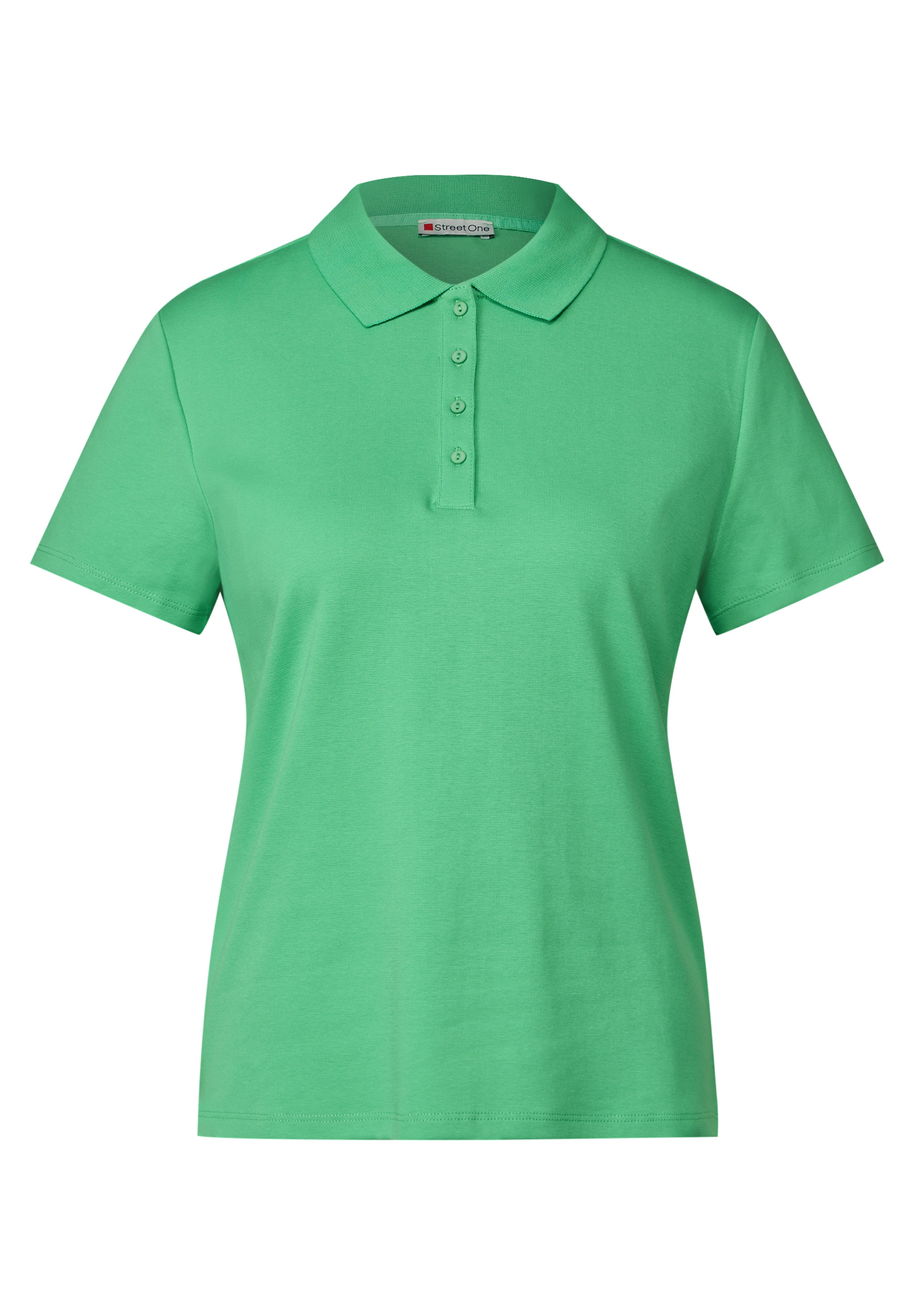 STREET ONE Poloshirt, aus Baumwolle mit Stretchante