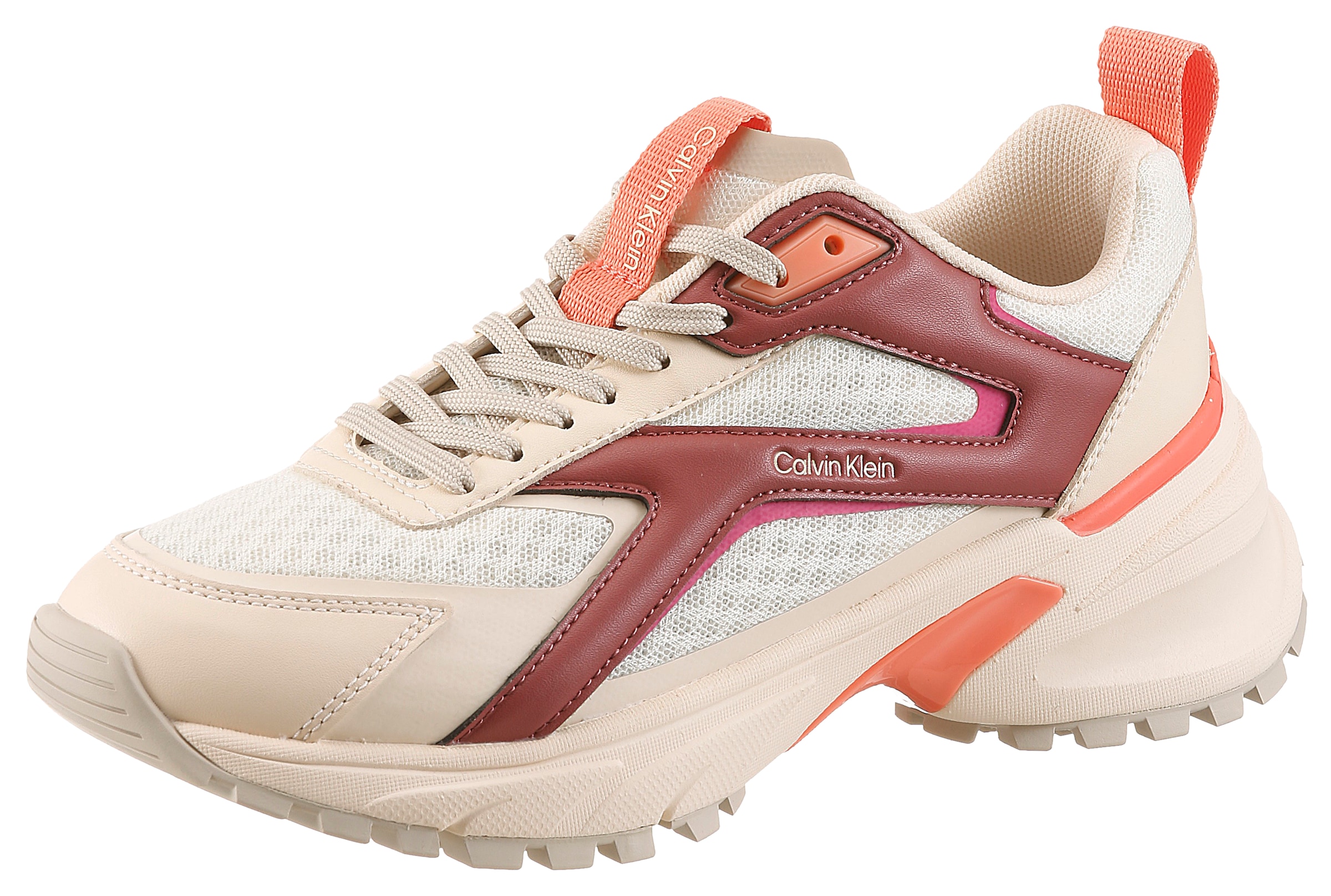 Calvin Klein Plateausneaker "HIKE RUN CKSTRIPE MESH" Schnürschuh, Halbschuh günstig online kaufen