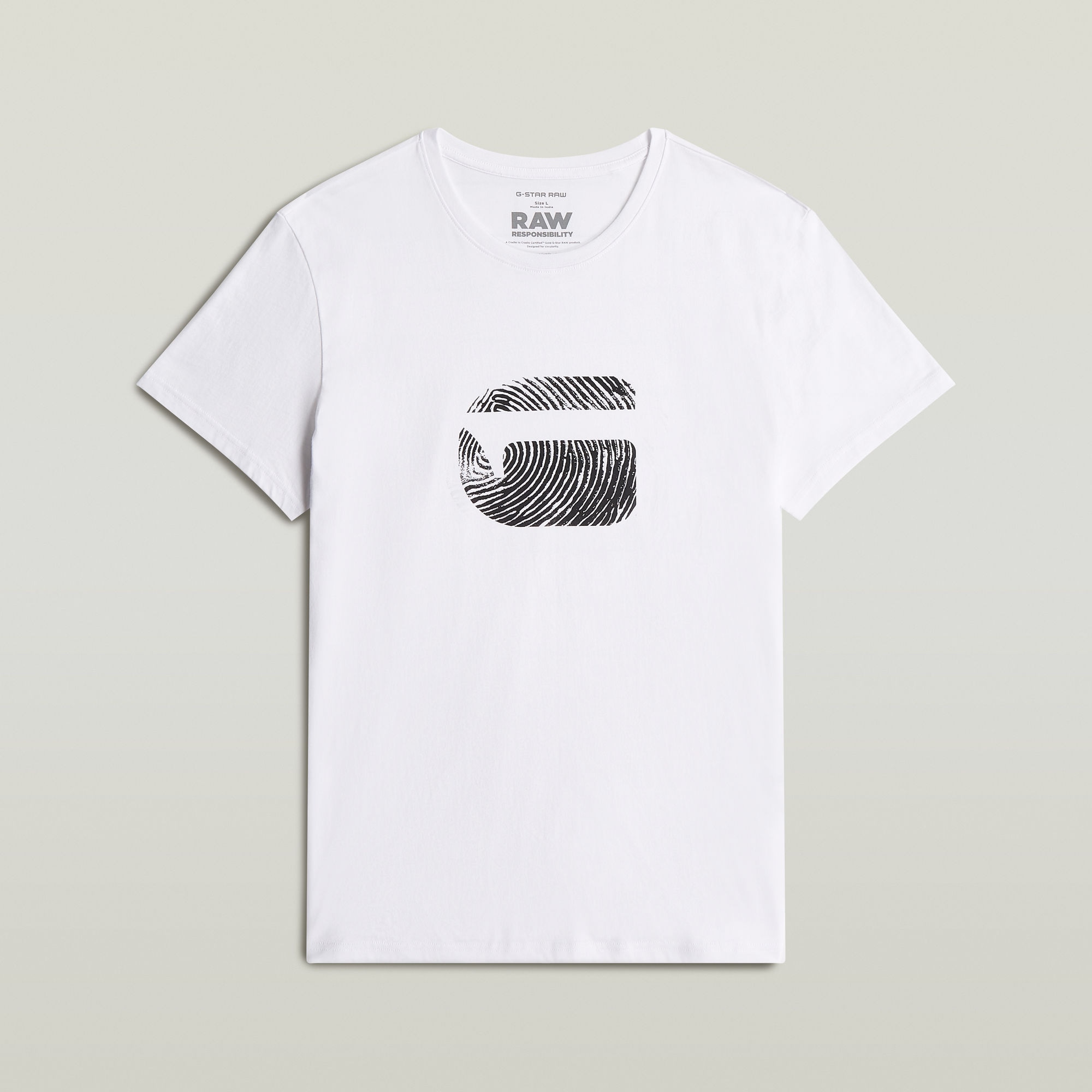 G-STAR T-Shirt »Finger Print Burger«, mit Grafikprint