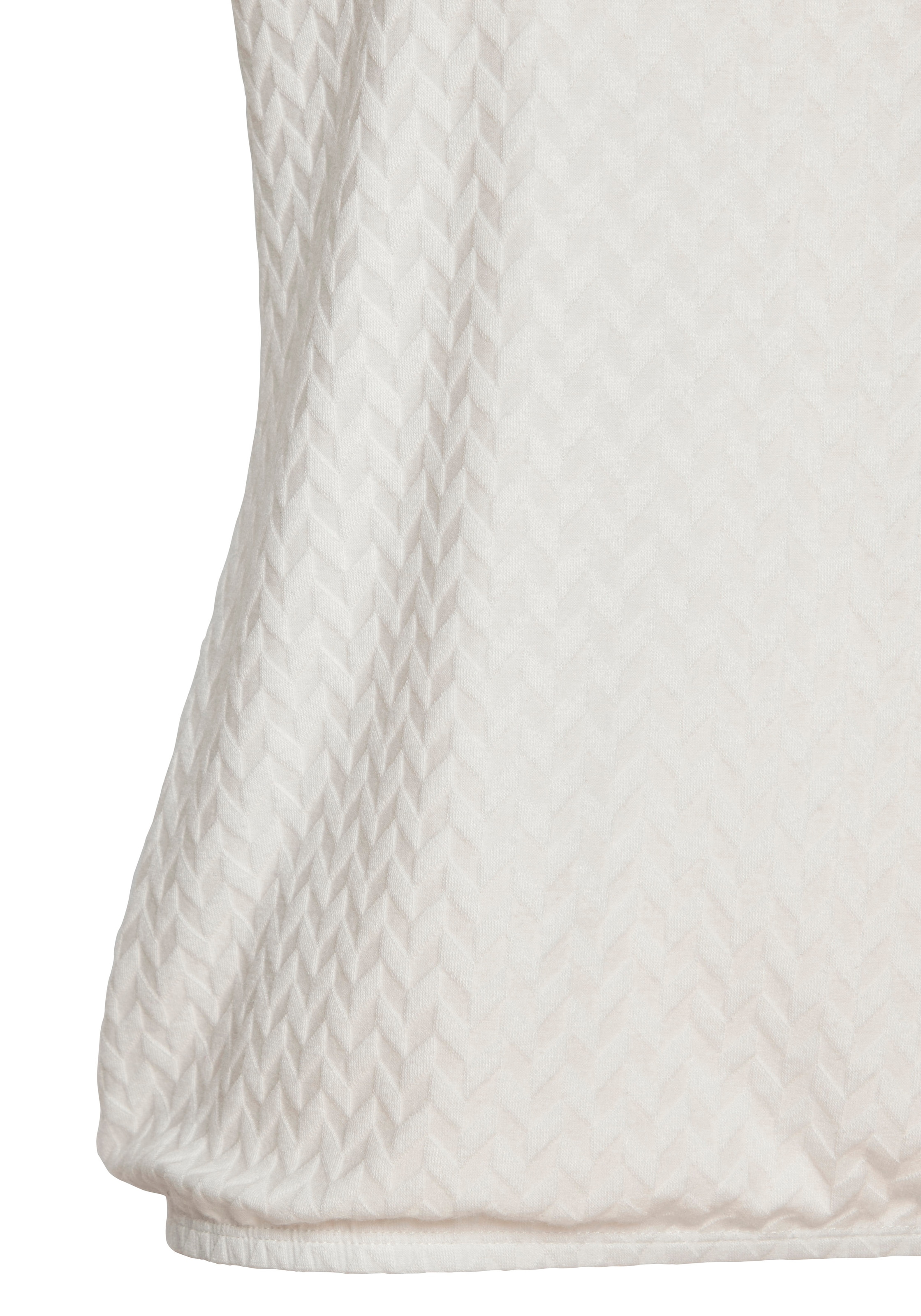 Vivance Kurzarmshirt »mit modischem Jacquard-Muster«, aus hochwertiger Qualität mit Viskose