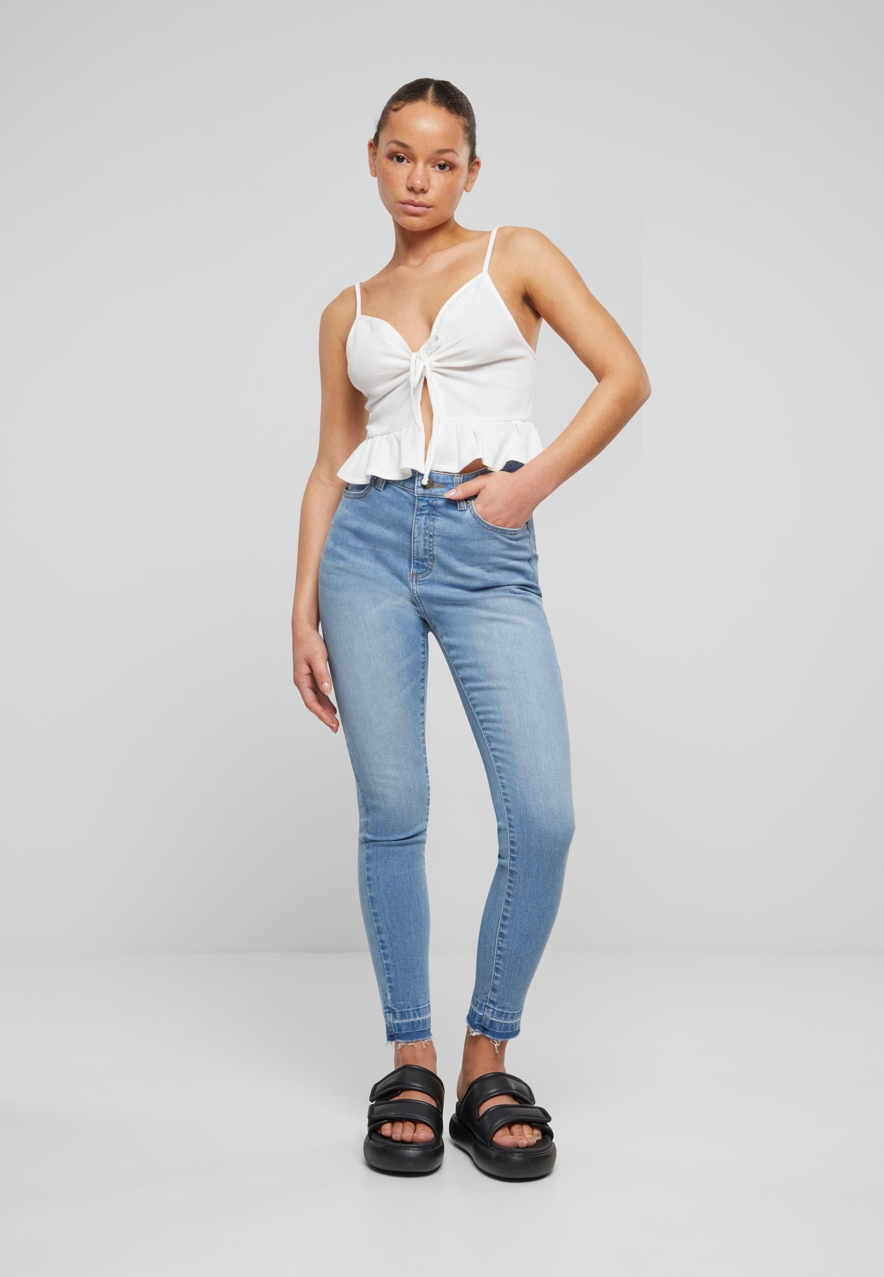 URBAN CLASSICS Bequeme Jeans »Urban Classics Damen Skinny Fit Jeans«