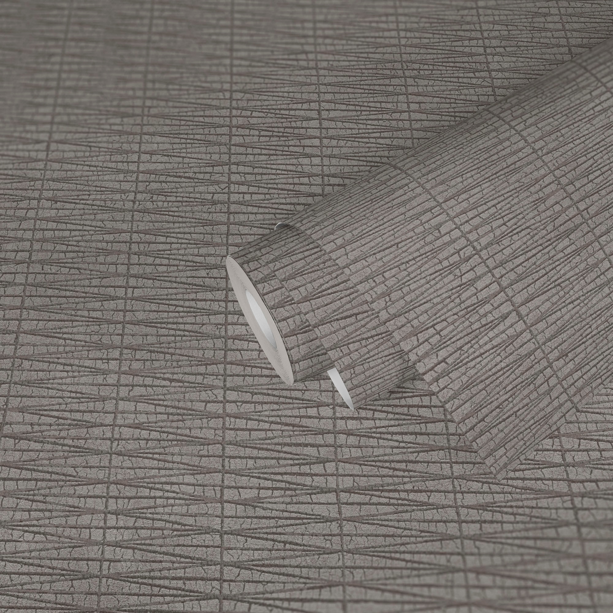 A.S. Création Vliestapete »Hygge«, Flechtoptik-glänzend-Strukturmuster, Metallic Tapete Struktur Tapeten Wohnzimmer Schlafzimmer Küche Design