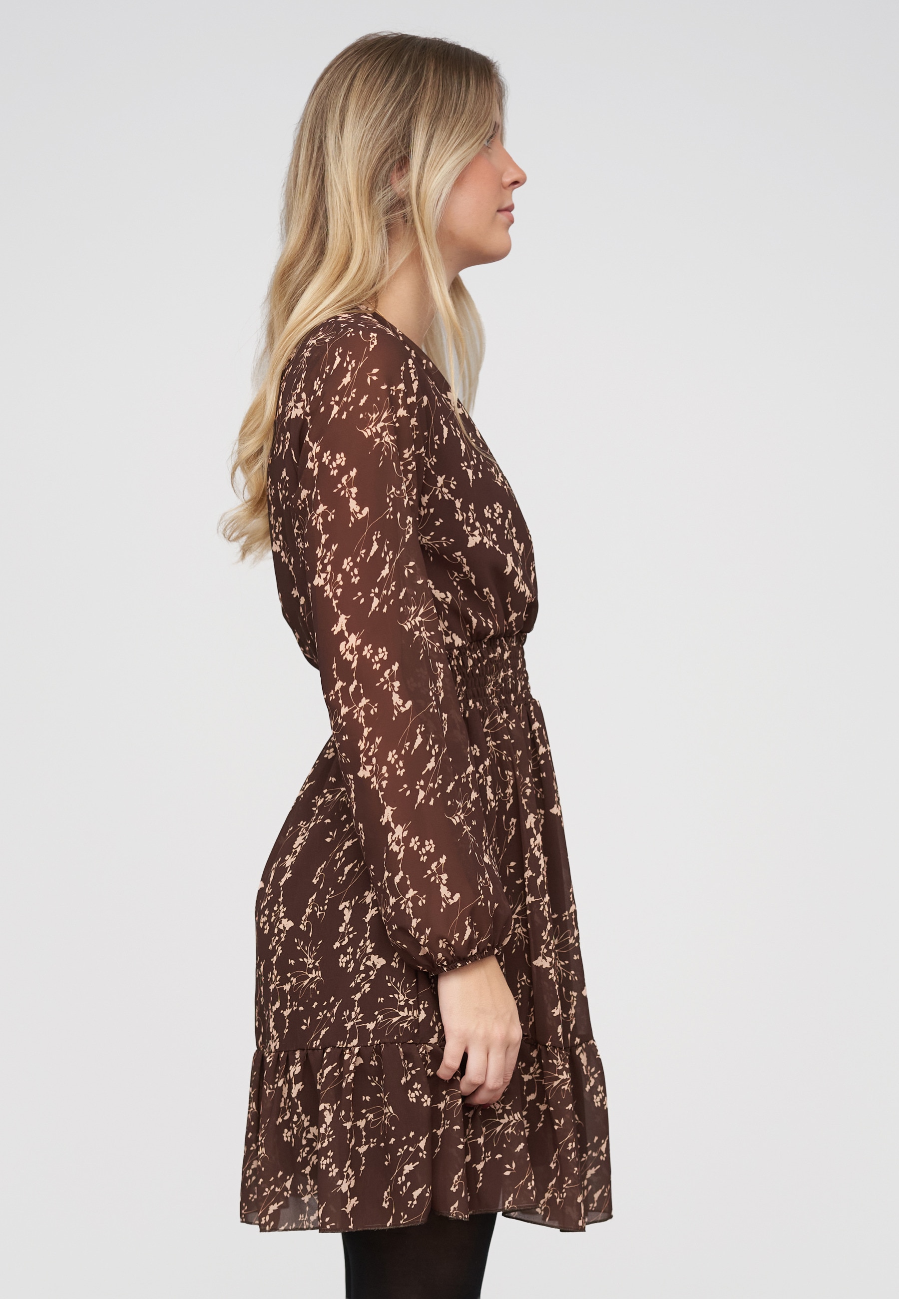 CLOUD 5IVE A-Linien-Kleid »CLOUD 5IVE Longsleeve Dress with abstract print« 1 tlg.