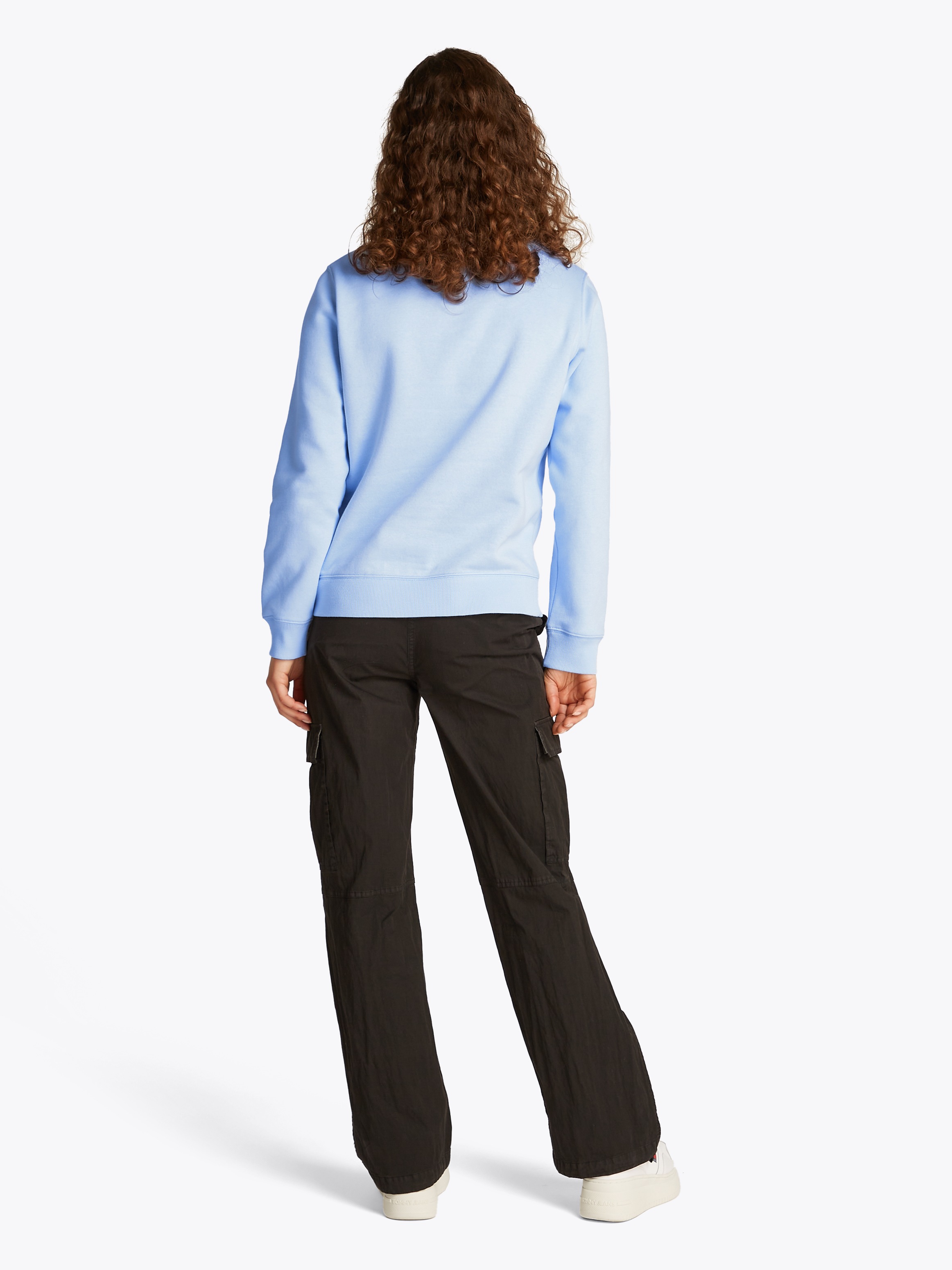 Tommy Jeans Sweatshirt »TJW REG S FLAG CREW«, mit Logostickerei