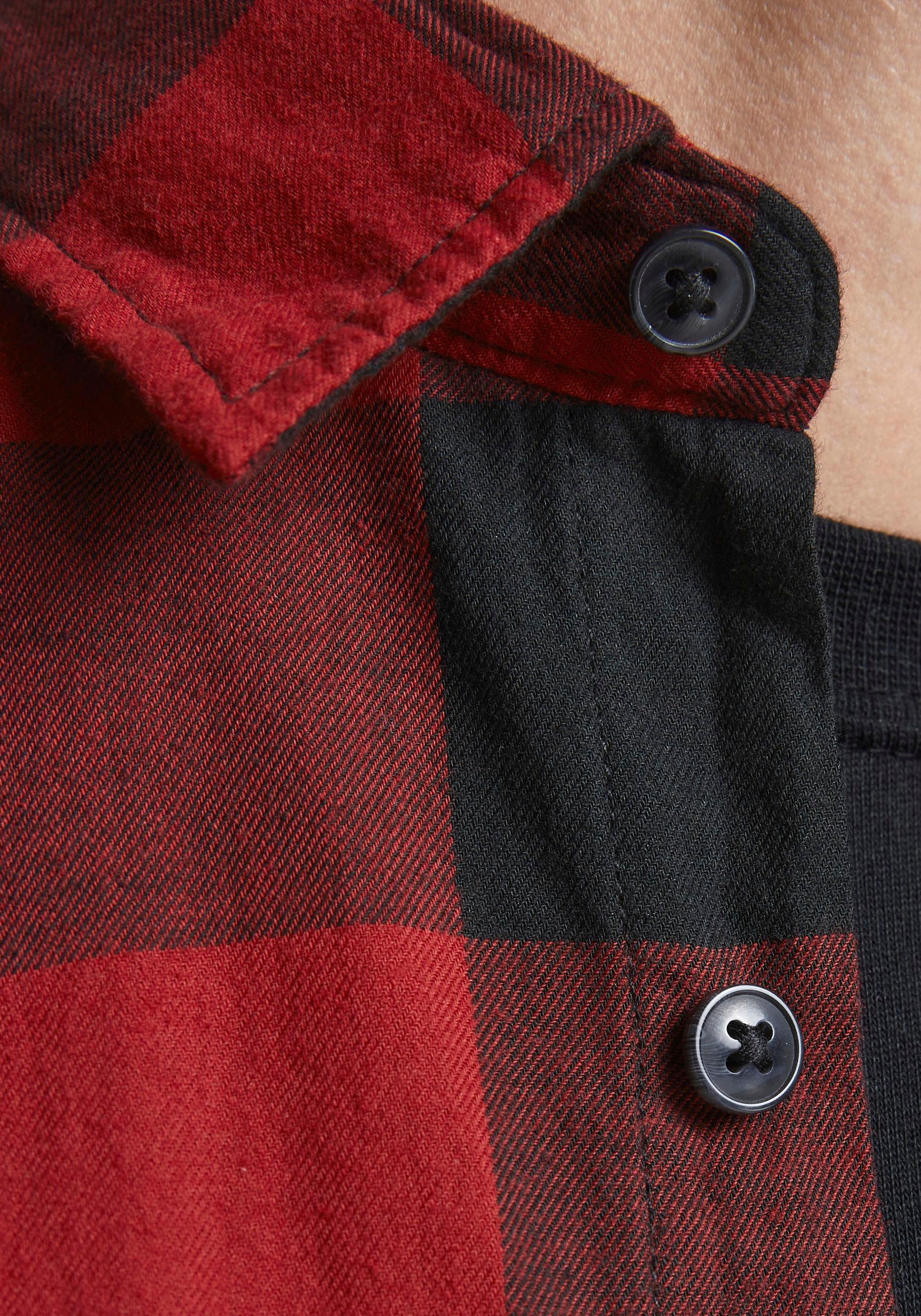 Jack & Jones Chemise à Manches Longues Gingham Twill Brick Red / Slim Fit S Homme 3