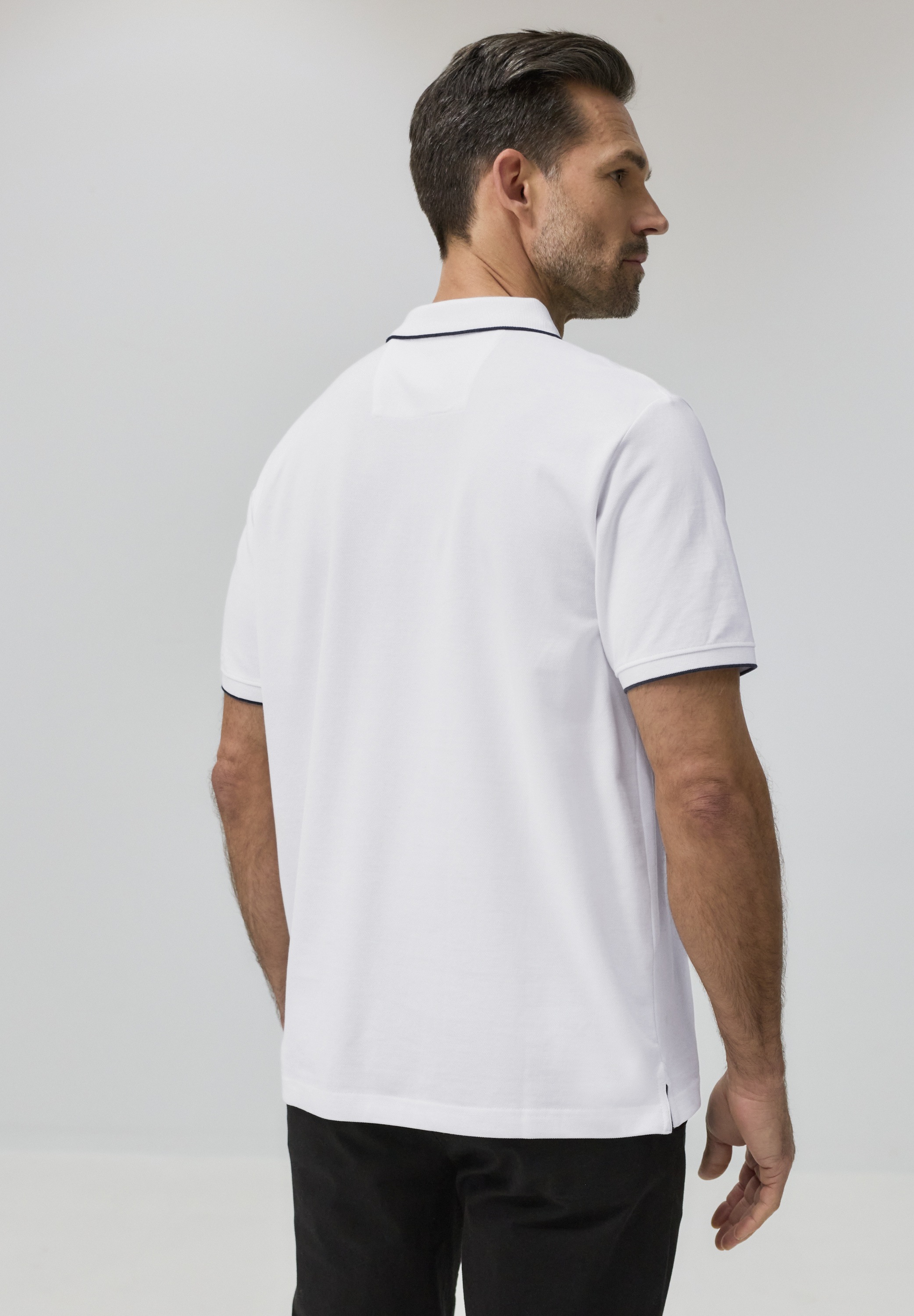 Thumbnail - STREET ONE MEN Poloshirt aus reiner Baumwolle