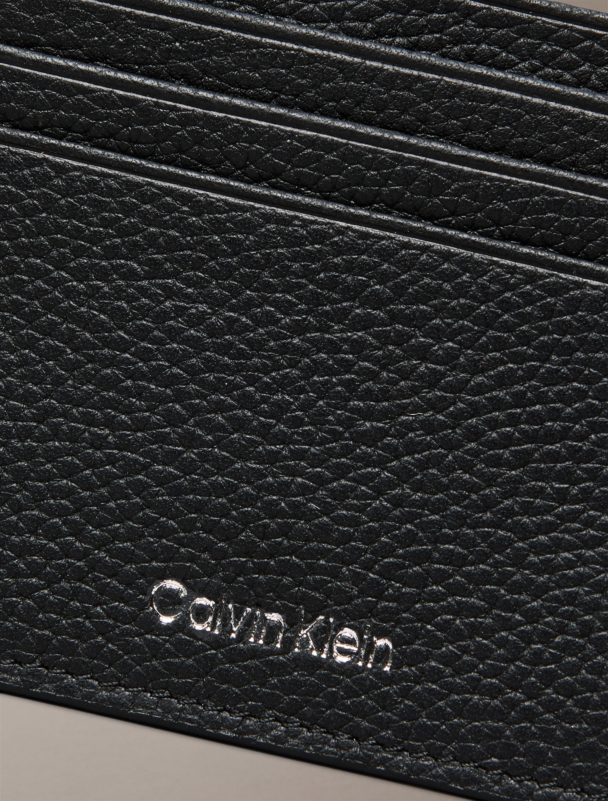 Calvin Klein Kartenetui »FOIL EMBOSS EW CARD CASE«, Men Geldbeutel, Kreditkartenetui mit Logoschriftzug