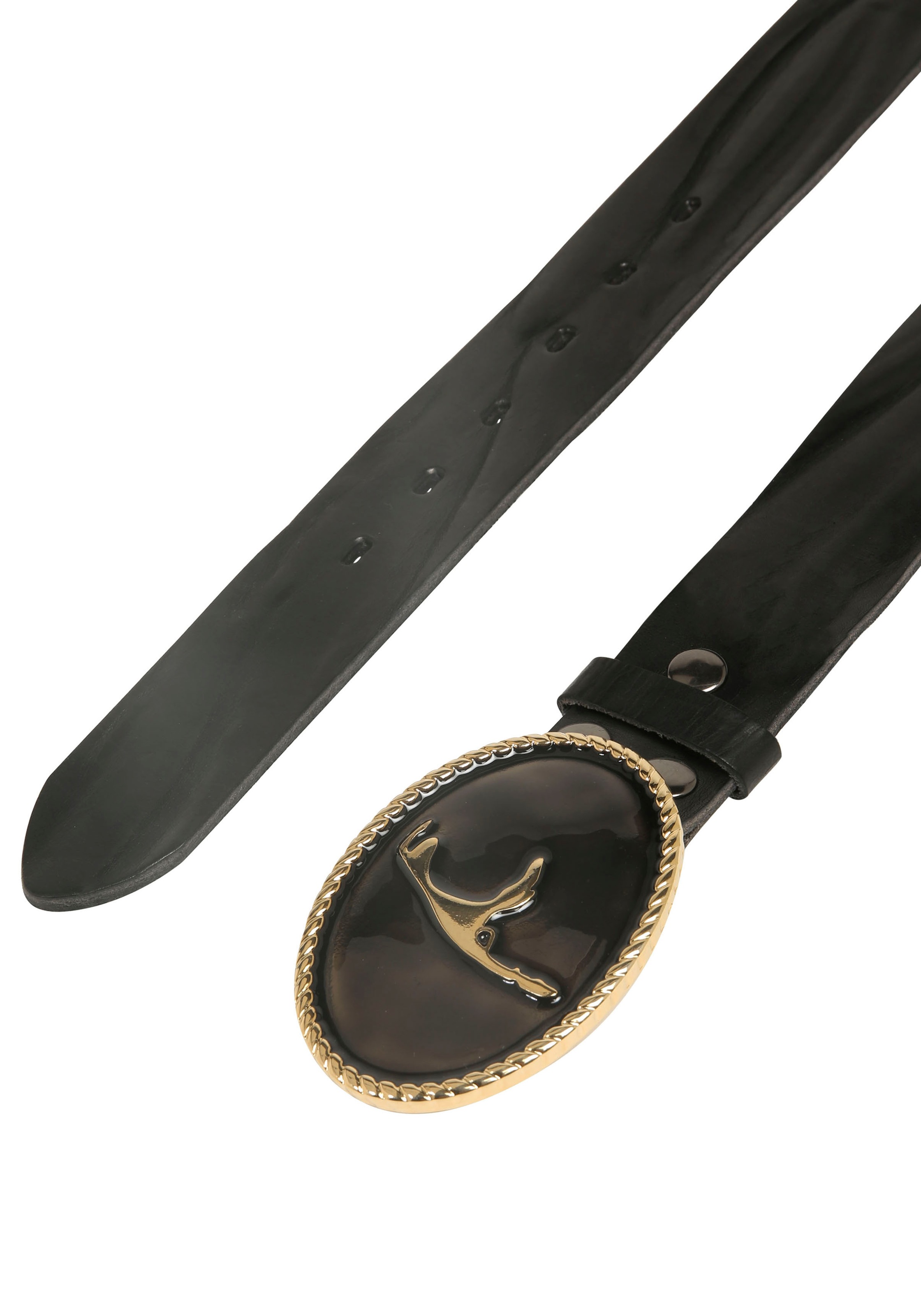 Rettungsring Gürtel Ledergürtel mit austauschbarer Schließe "Sylt Schwarz/ günstig online kaufen