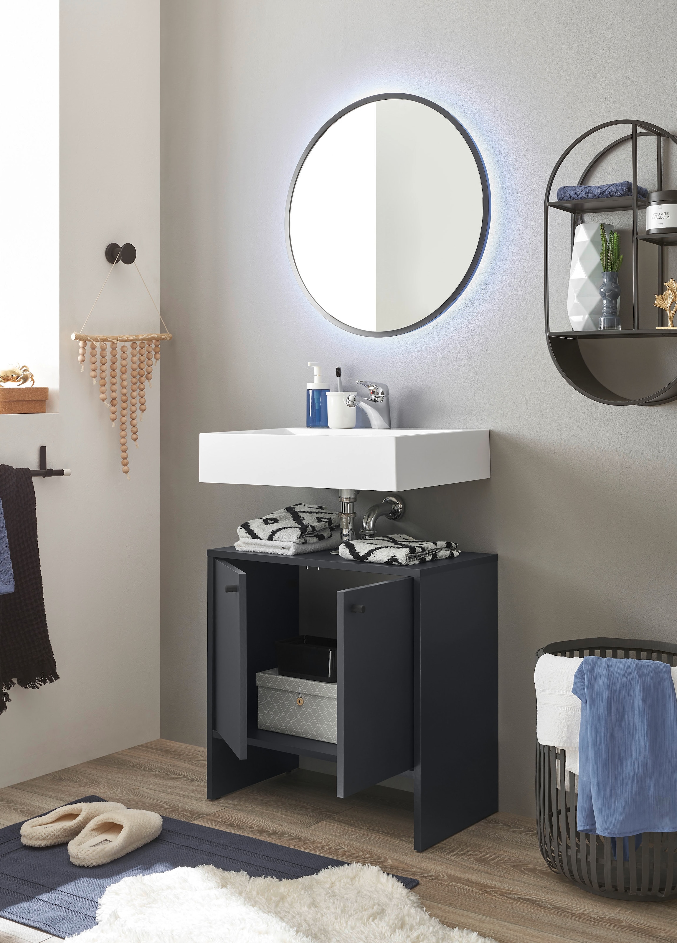 BASIC by Balculina Waschbeckenunterschrank »Kairo« 1 Stk. tlg. Moderne Farbauswahl