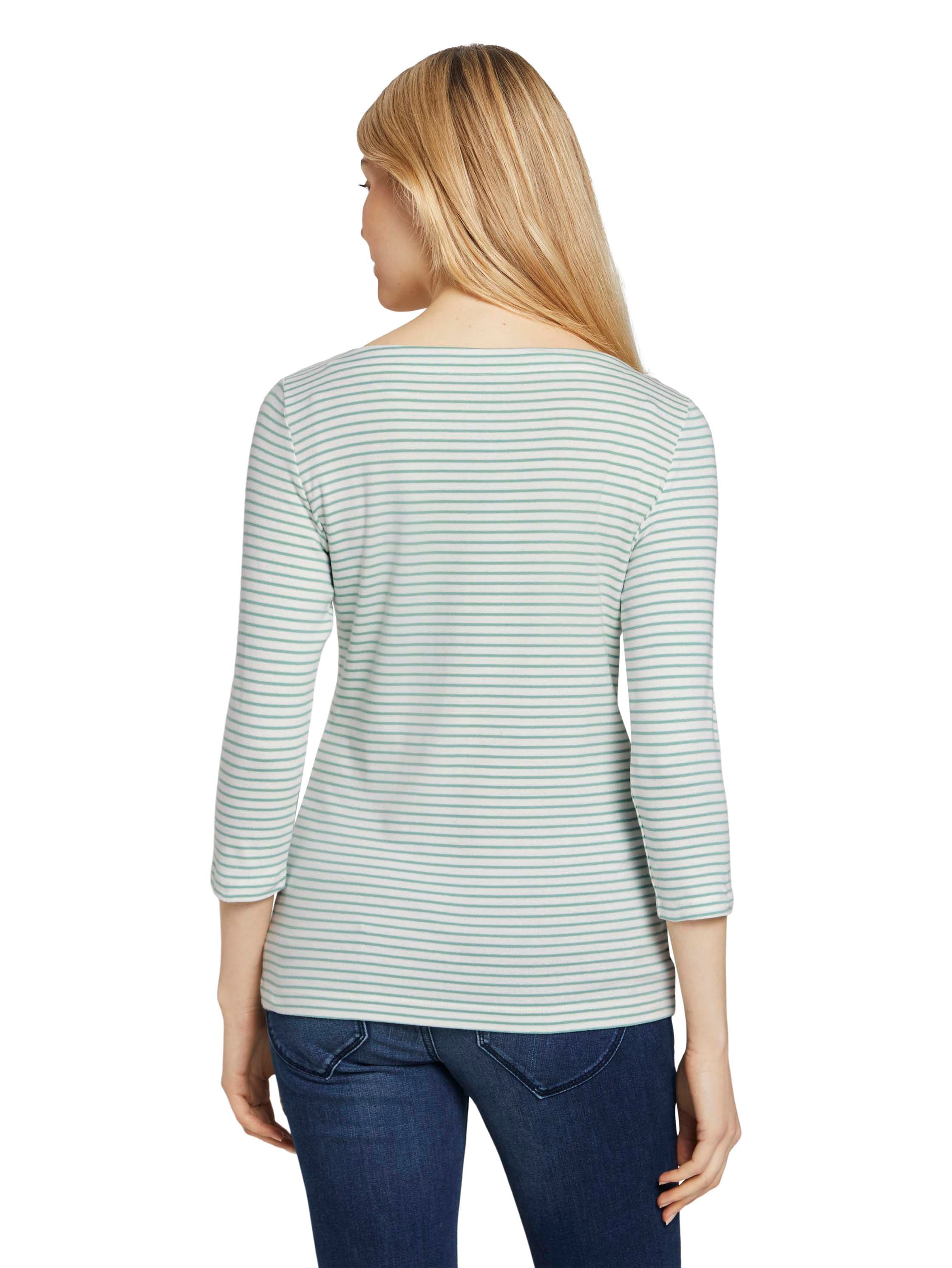 TOM TAILOR 3/4-Arm-Shirt mit Streifenmuster günstig online kaufen