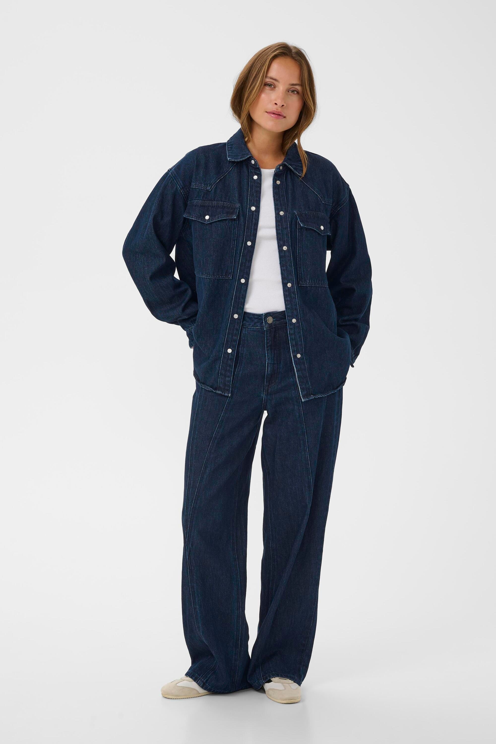 KAFFE Jeansbluse »Jeanshemd KAeloise«