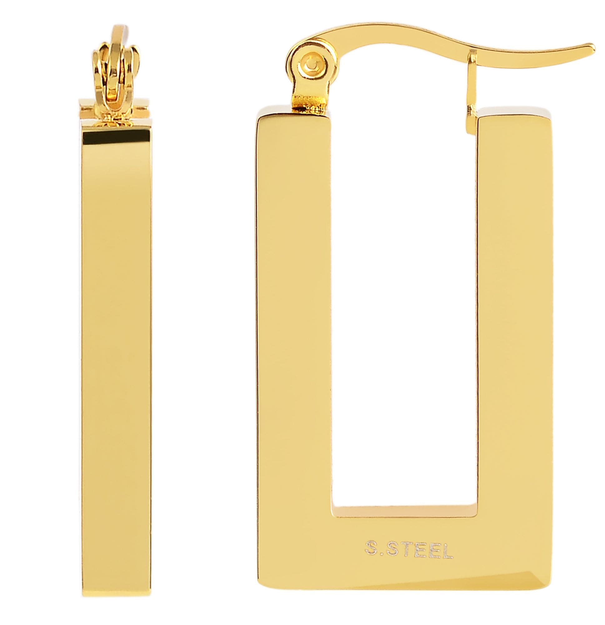 Adelia´s Paar Creolen »Damen Ohrringe – Creole aus Edelstahl« Ein kleines Geschenk mit großer Wirkung