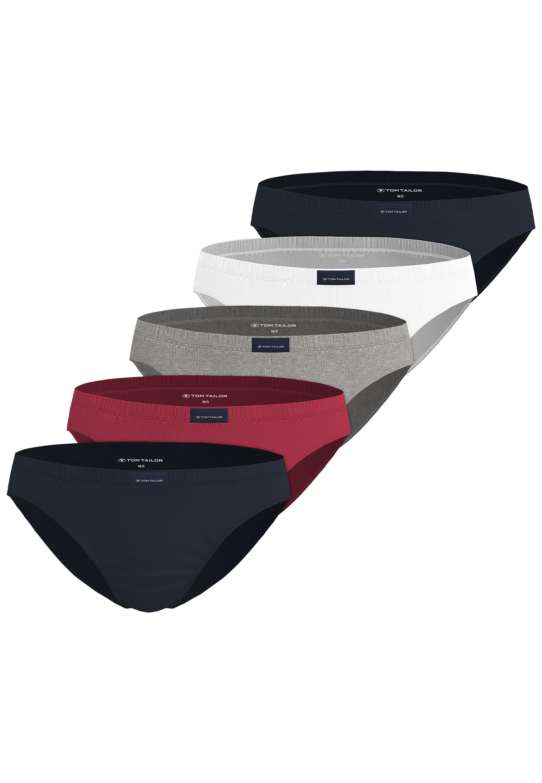 TOM TAILOR Minislip "Colorado" Packung, weich, bequem, eng, atmungsaktiv, breiter Bund, mit Logo