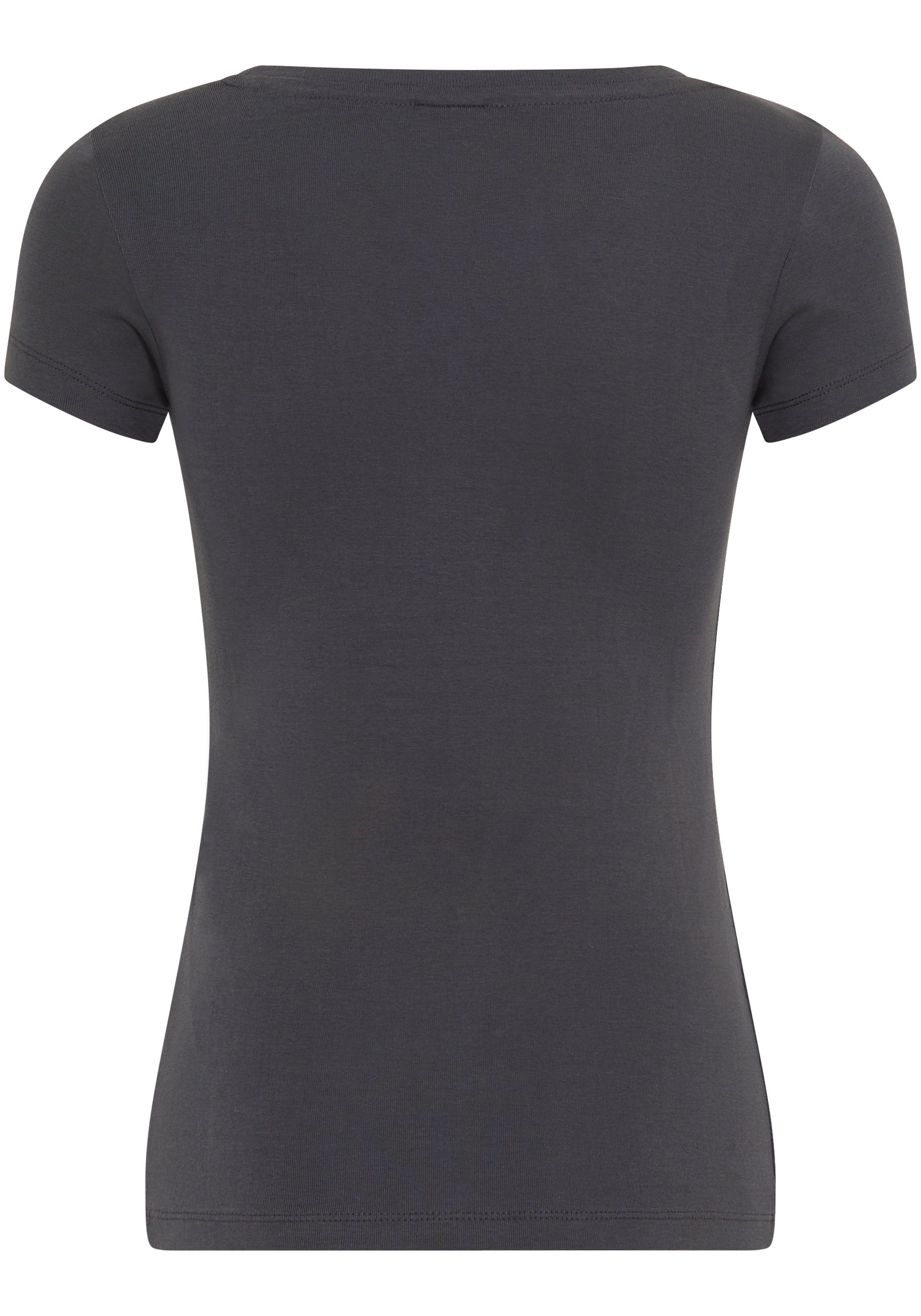 KangaROOS T-Shirt Kurzarm, körpernahe Passform, aus Rippware günstig online kaufen