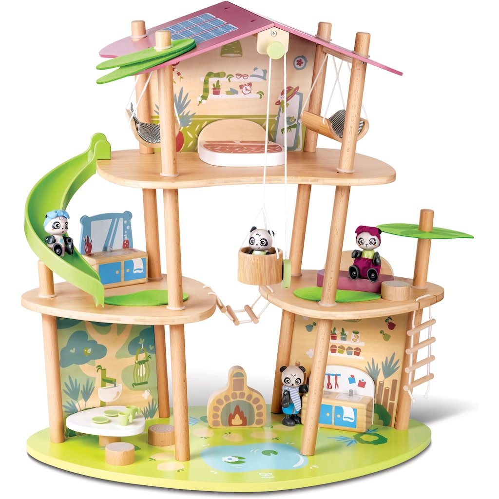 Hape Puppenhaus »Green Planet Explorer,Das Bambushaus der Pandas«