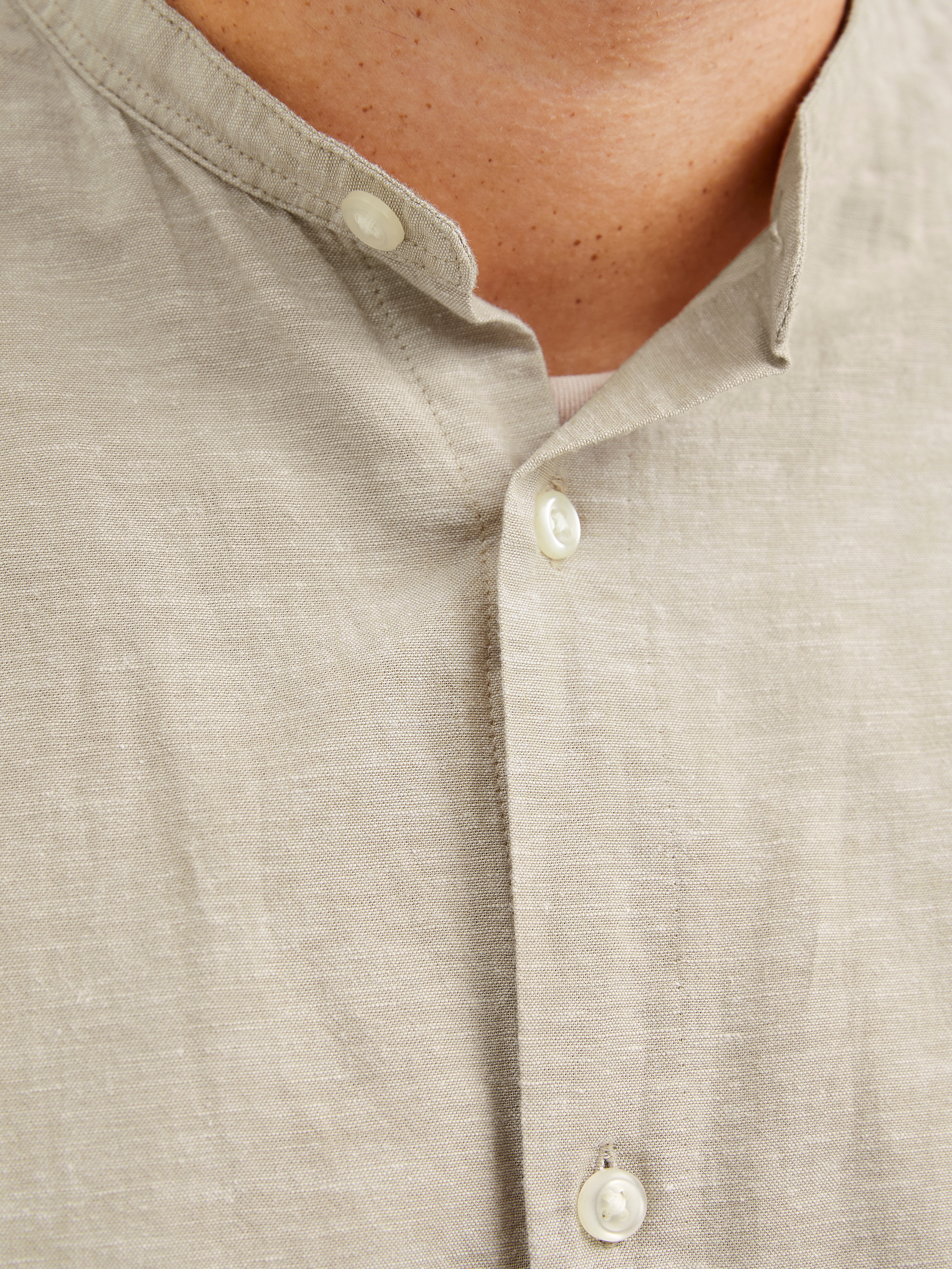 Thumbnail - Jack & Jones PlusSize Langarmhemd "JJEBREEZE LINEN BLE BAND SHIRT LS SN PLS"