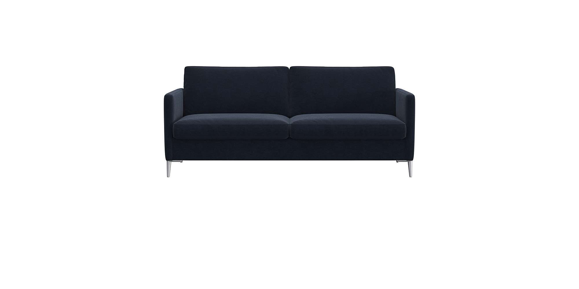 FLEXLUX 2,5-Sitzer "Fiore, super Sitzkomfort durch Kaltschaum im Sitz" schmale Armlehnen, Füße Alu