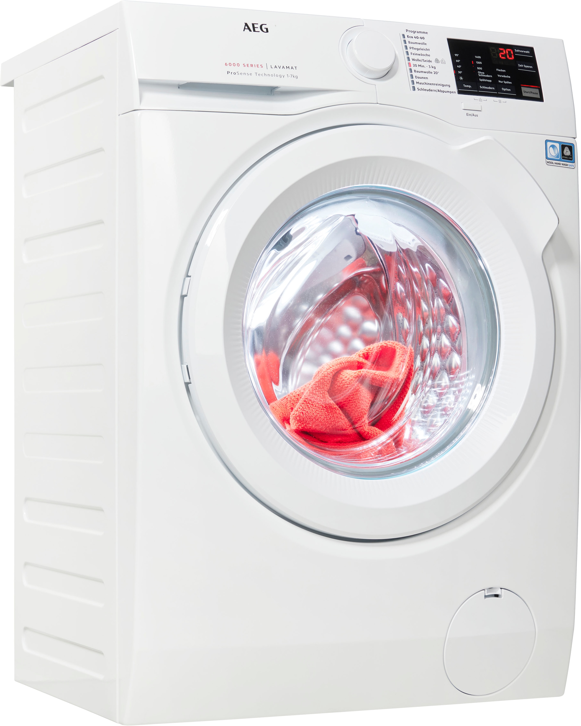 AEG Waschmaschine Serie 6000 "L6FBG51470" 7 kg 1400 U/min ProSense: Spart Z günstig online kaufen