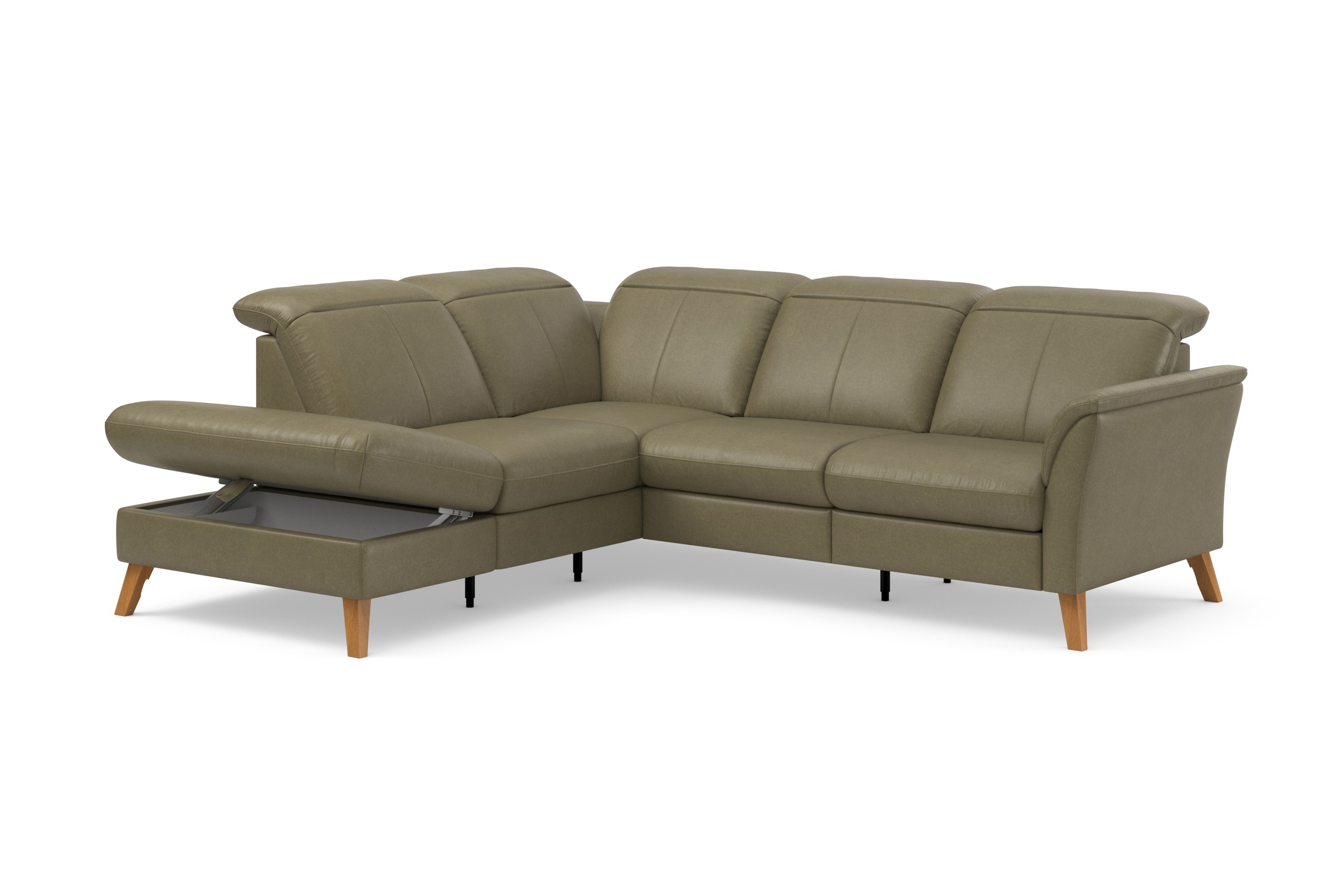 sit&more Ecksofa »Romero L-Form«, wahlweise mit oder ohne TV-Funktion, Bettfunktion, Bettkasten