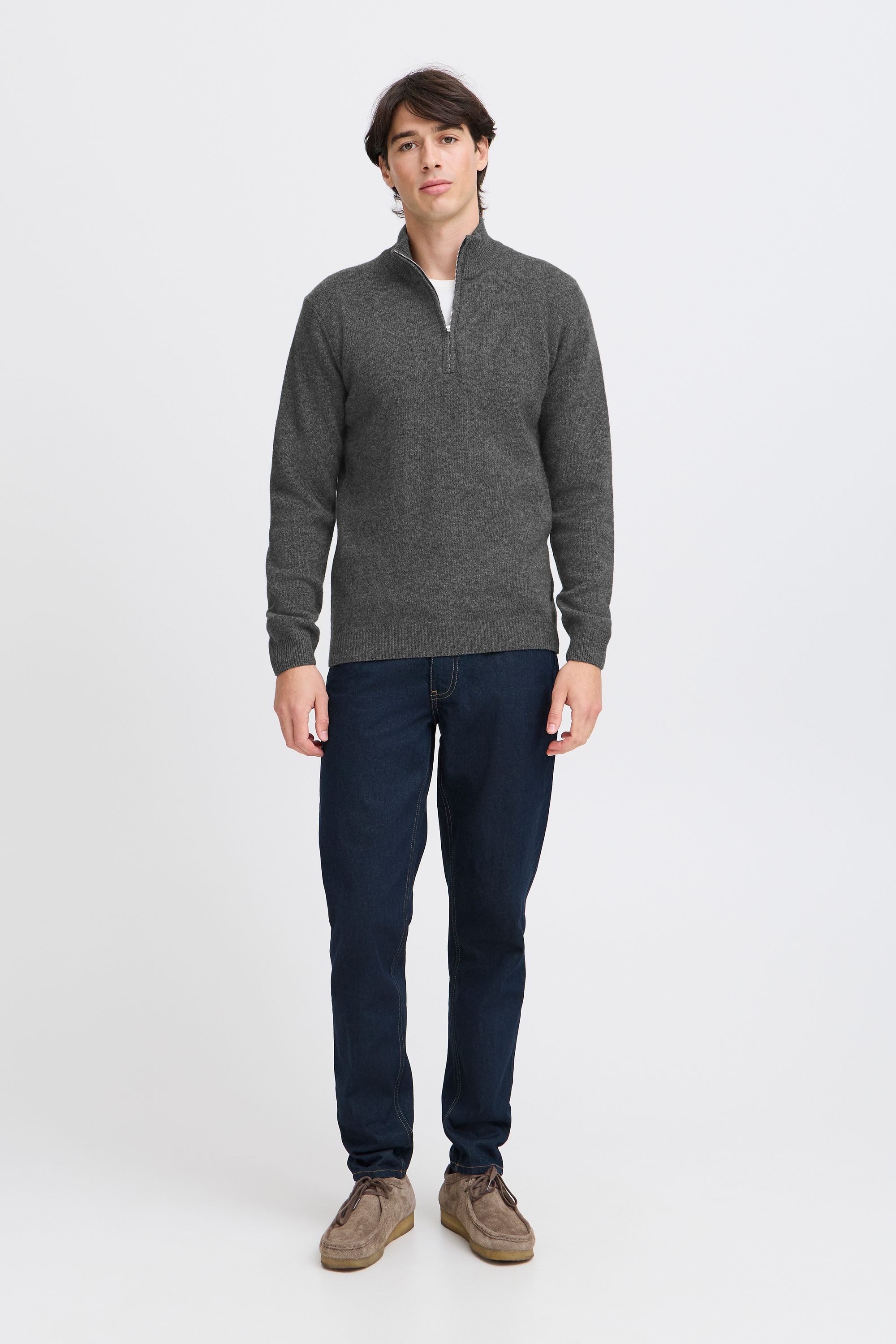 Casual Friday Troyer "Troyer CFKARL halfzip lambswool knit" günstig online kaufen