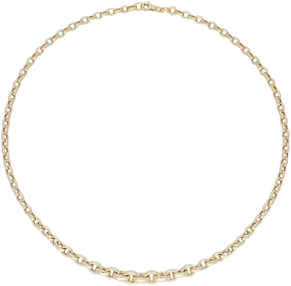 Firetti Gliederkette »Schmuck Geschenk Gold 585 Halskette Ankerkettengl. 4,6-7 mm breit«