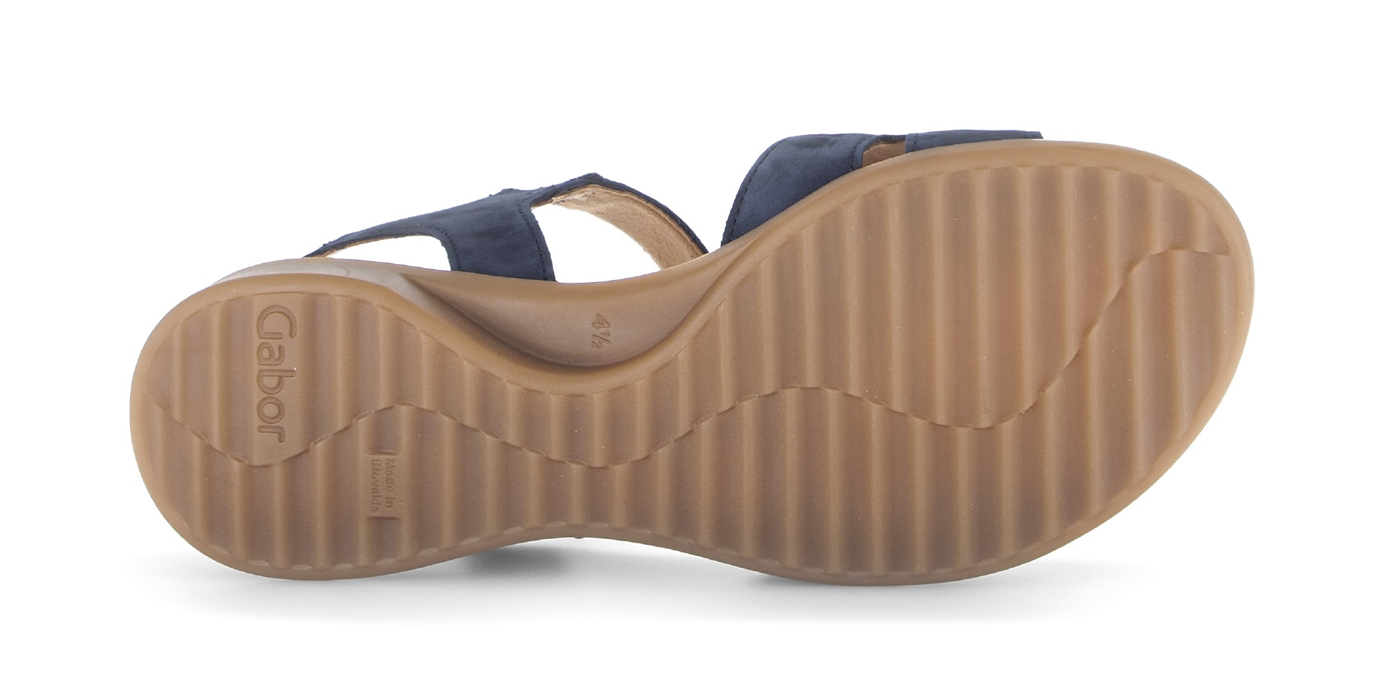 Keilsandalette GABOR "Rhodos", Damen, Gr. 39, blau, Nubukleder, Schuhe, Sommerschuh, Komfortschuh mit Klettverschlüssen, G-Weite 6