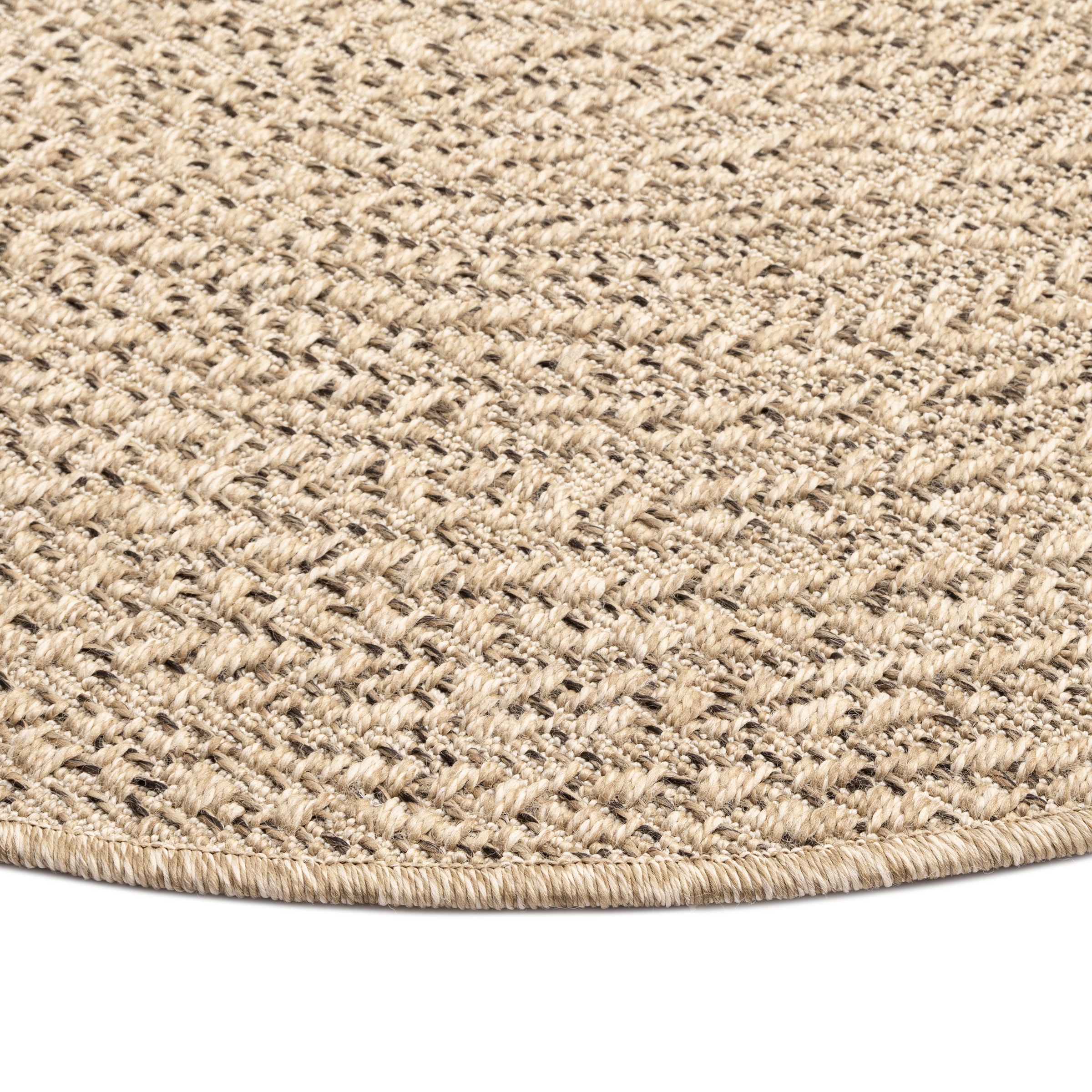 merinos Teppich »Kenzy« rund 10 mm Höhe robuster In- und Outdoor Teppich im natürlichen Jute-Look, wetterfest