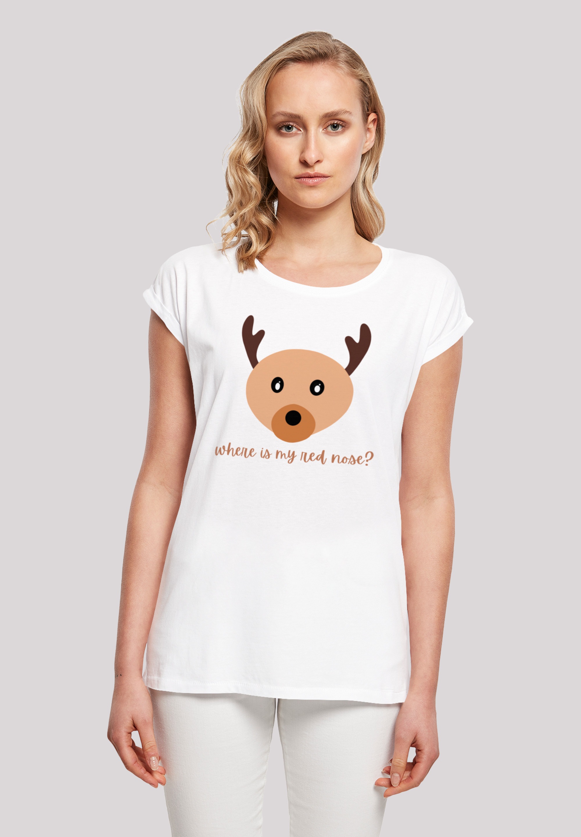 F4NT4STIC T-Shirt "Red Nose Weihnachten", Print günstig online kaufen